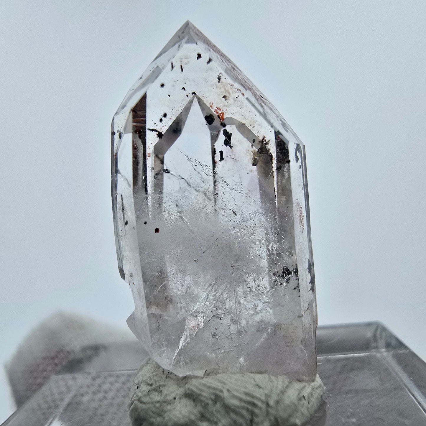 Harlekin Phantom Quarz Kristall Streep Mine Goboboseb Namibia 24*12*9mm Sammlung