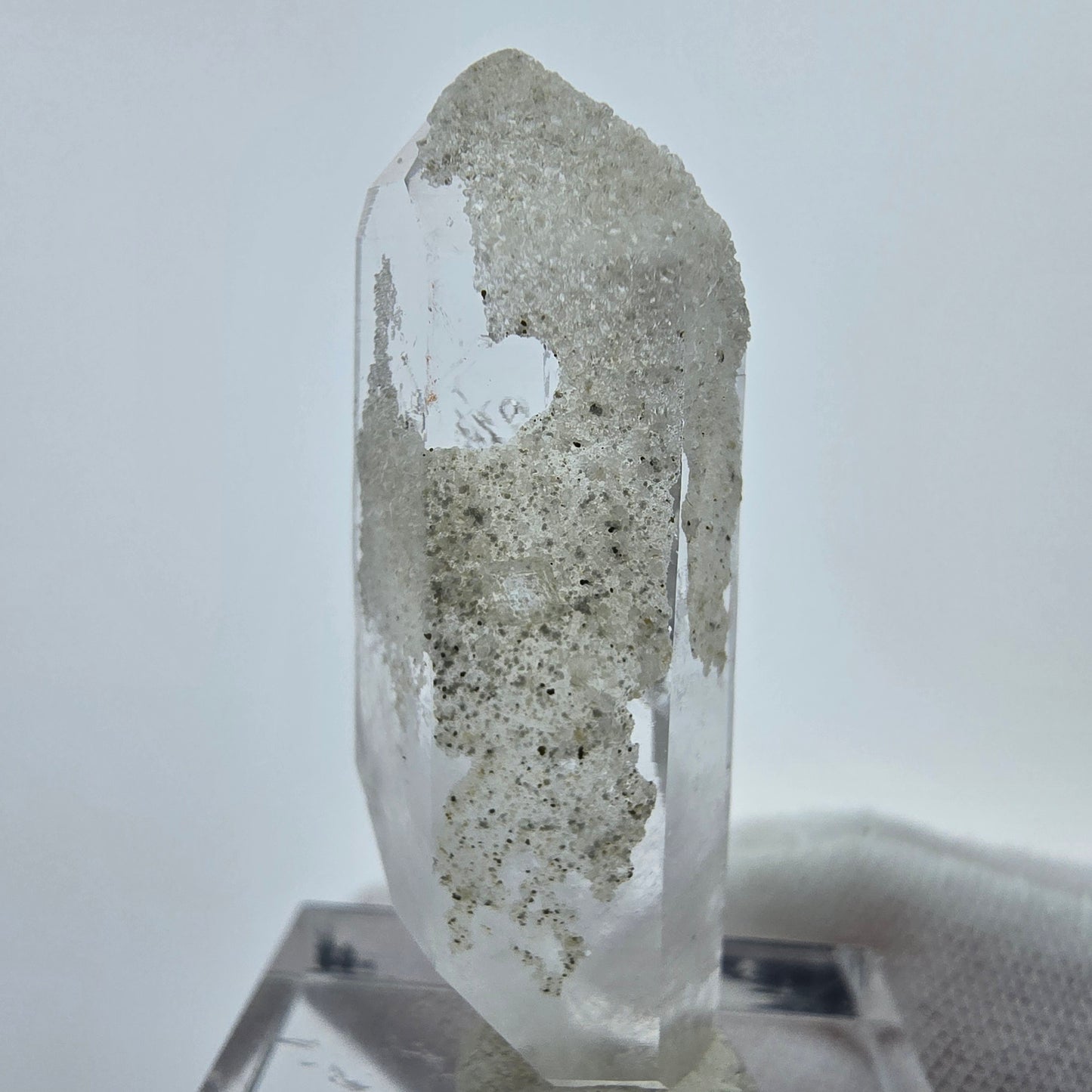 Enhydro Phantom DT Quarz mit UV Calcit, 3x Blase Goboboseb, Namibia 38*14*10mm
