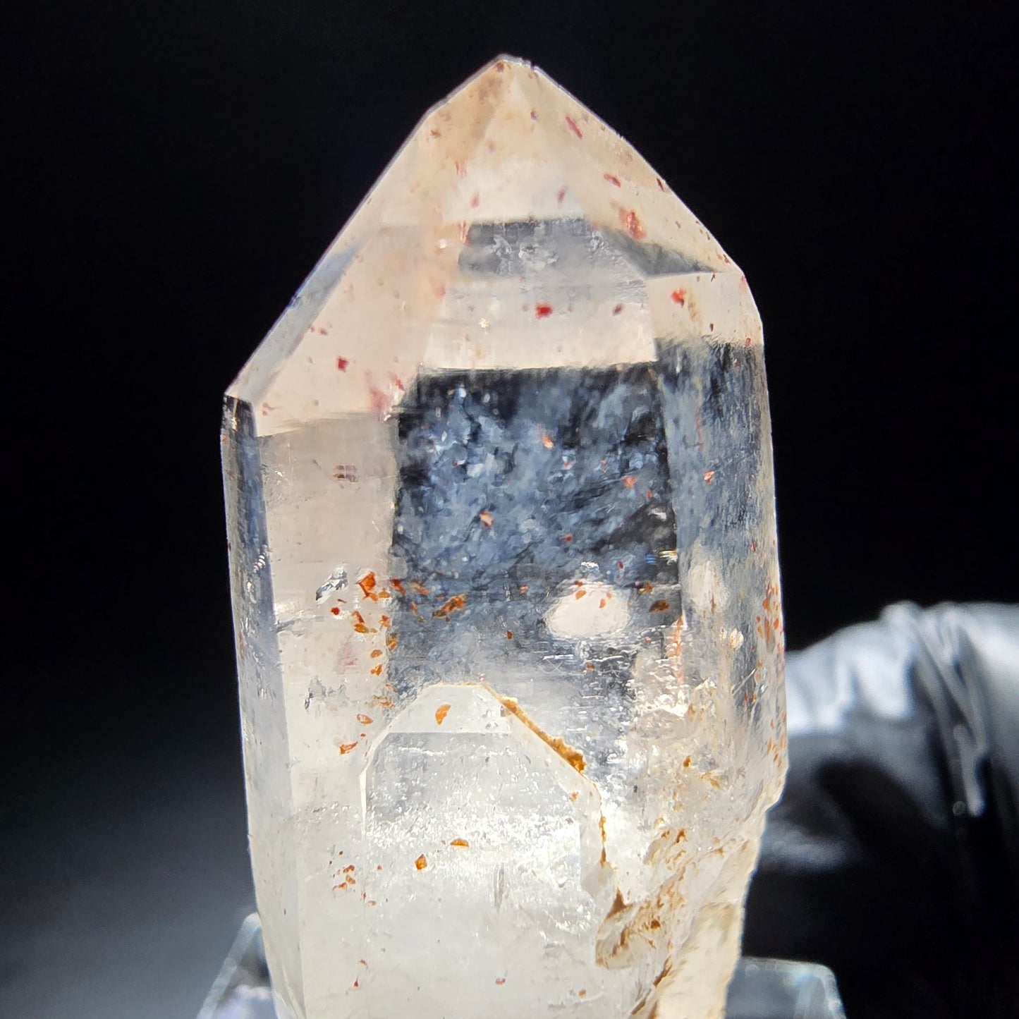 Klarer Phantom Rauchquarz mit Eisen-Einschlüssen Goboboseb, Namibia 39*16*13mm