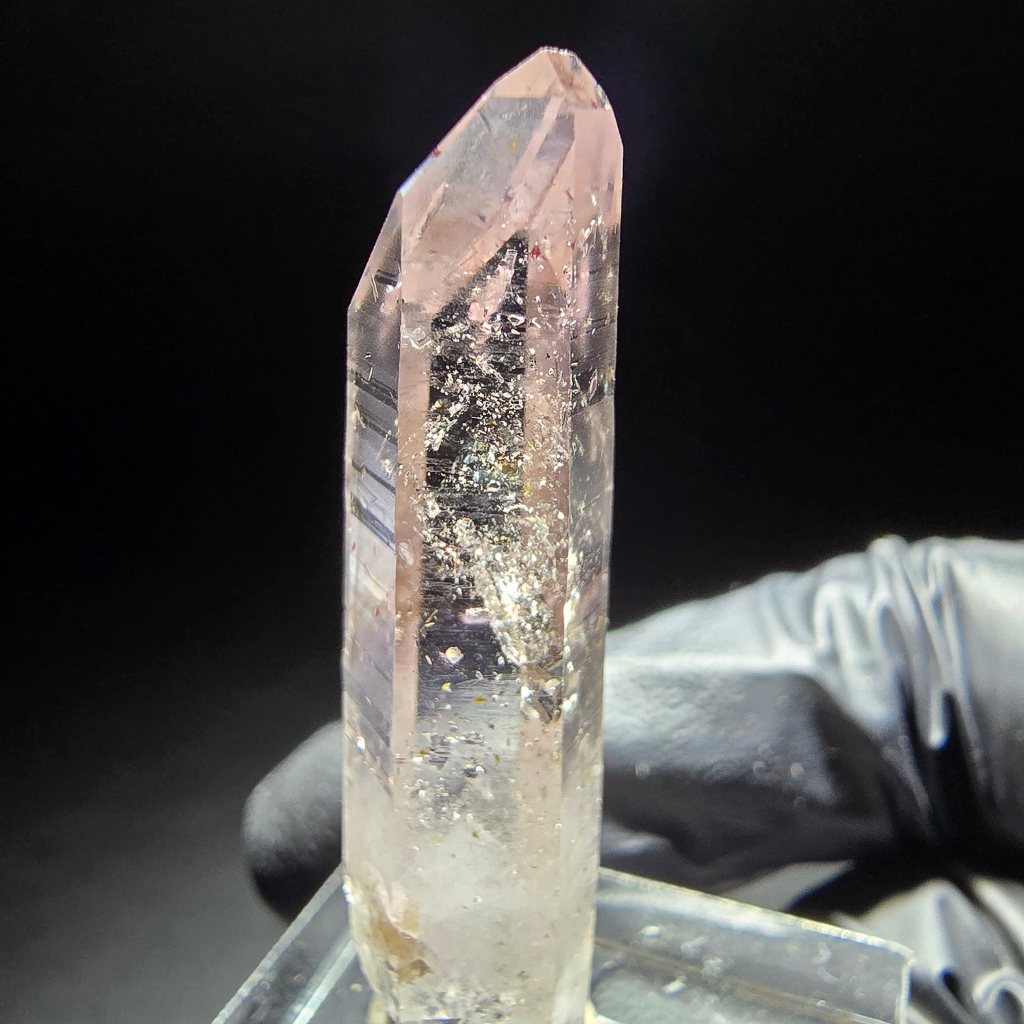 Klare Phantom Amethyst Kristallspitze Goboboseb, Namibia 41*9*8mm Sammlung