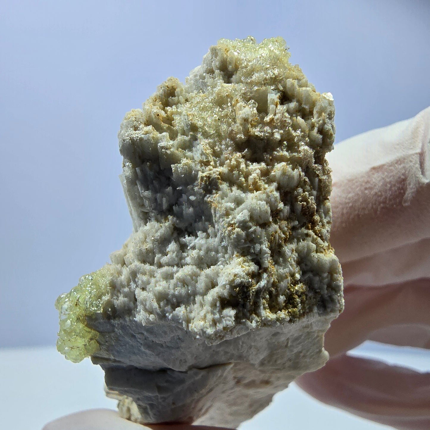 Opale hyalite rare, spécimen d'orthose Erongo, Namibie 71*30*29mm