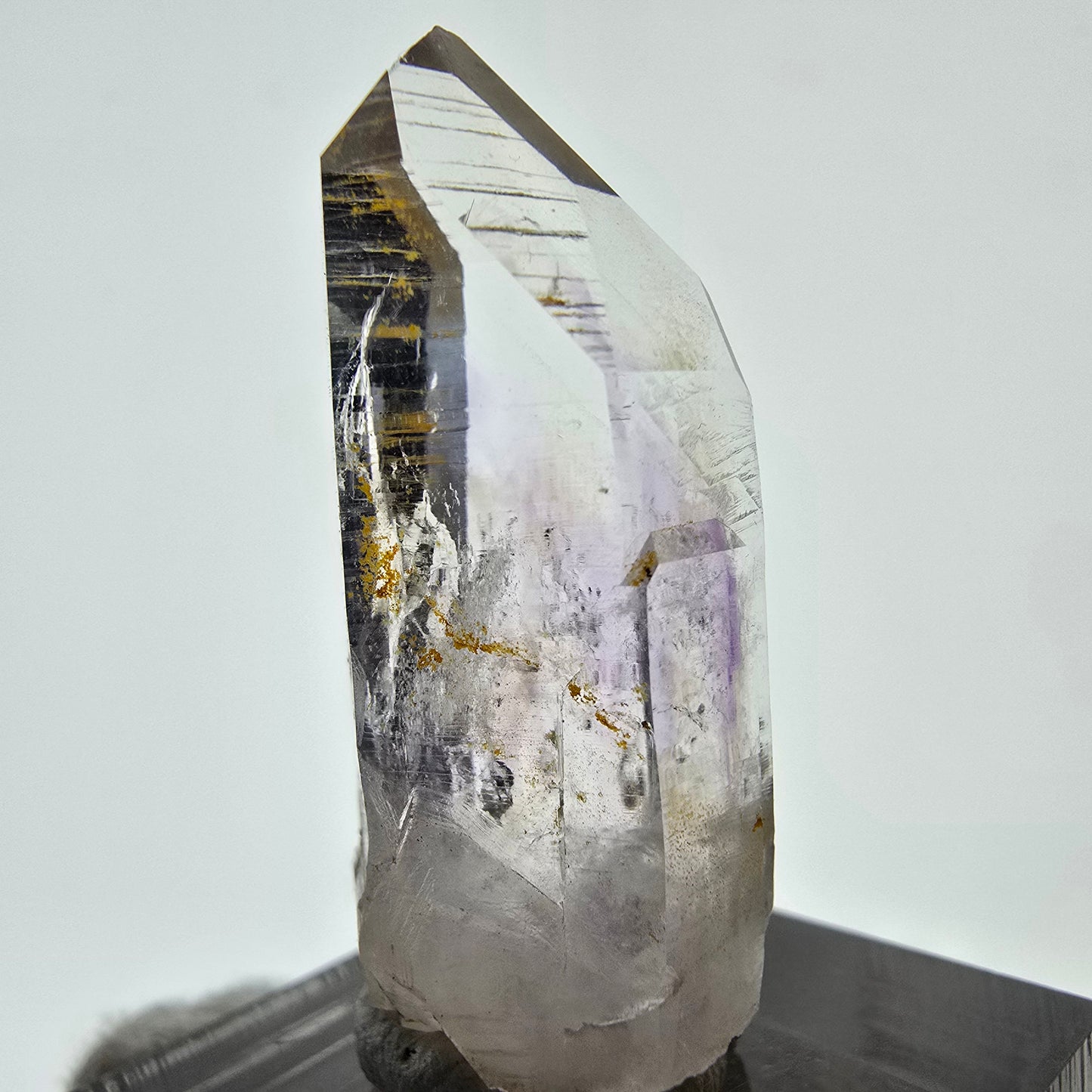 Sceptre d'améthyste lémurienne Enhydro, 1x Pochette Saint-Valentin à bulles, Namibie 36 x 17 x 15 mm