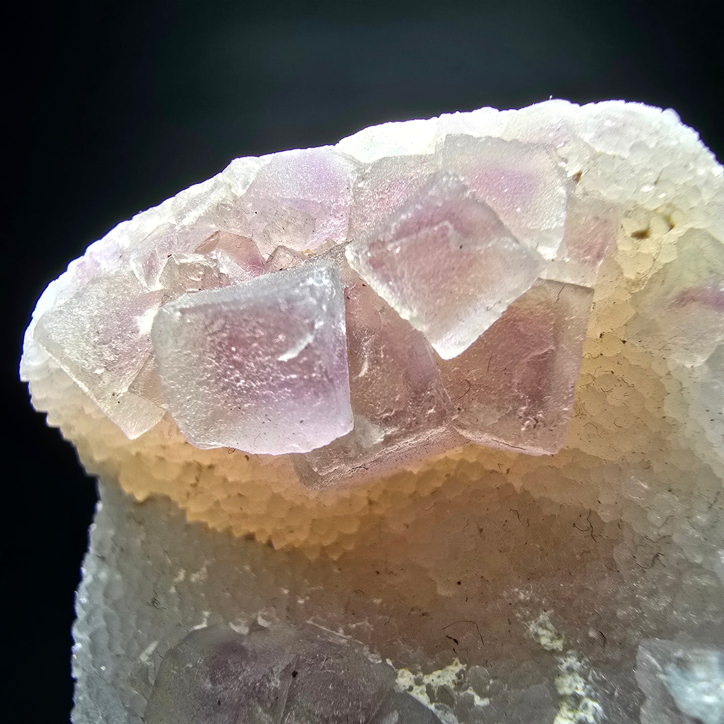 Cube de fluorite fantôme vert violet, spécimen de quartz Omehane, Namibie 55*42*18mm
