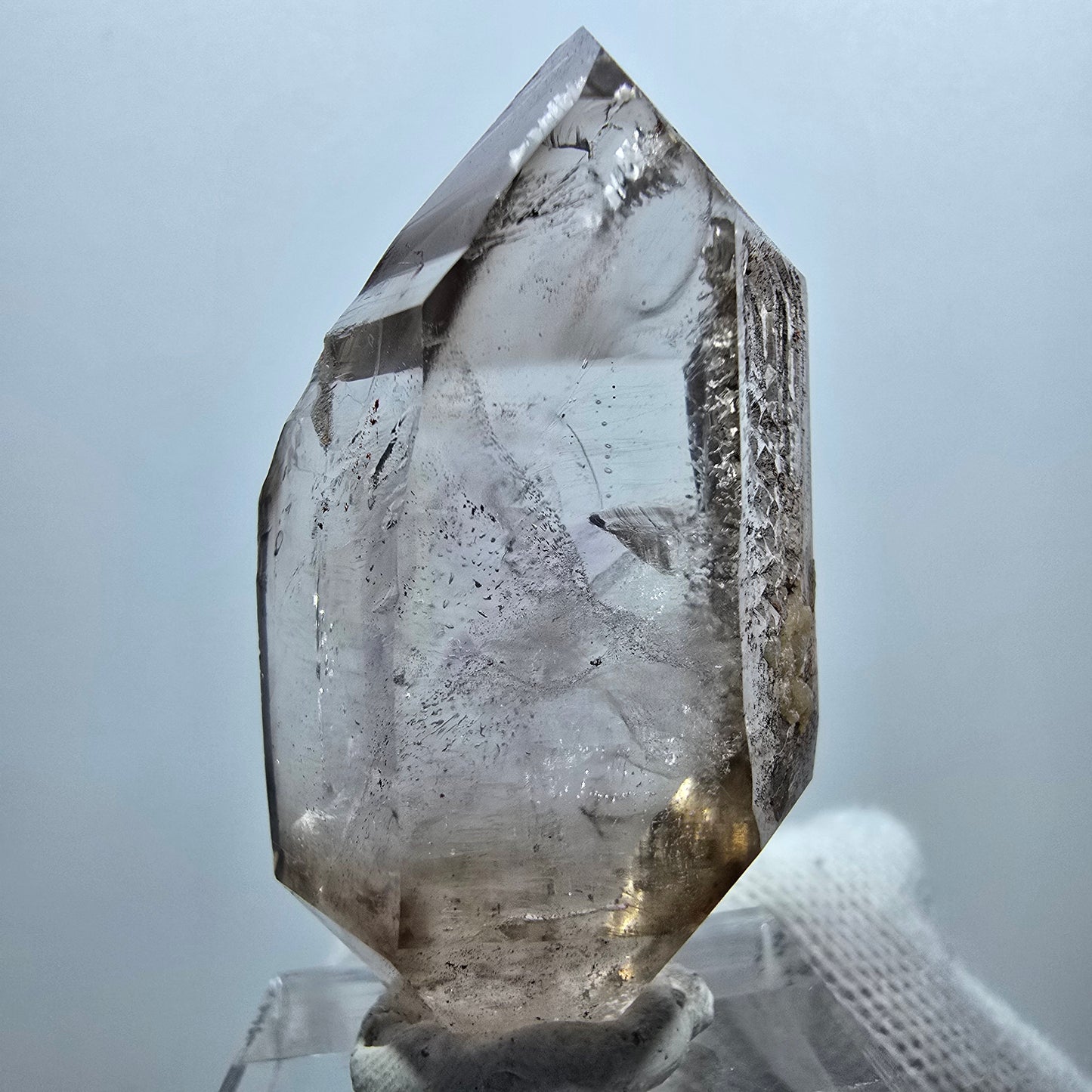Klare Phantom Rauchquarz Zepter Spitze Goboboseb, Namibia 45*26*17mm