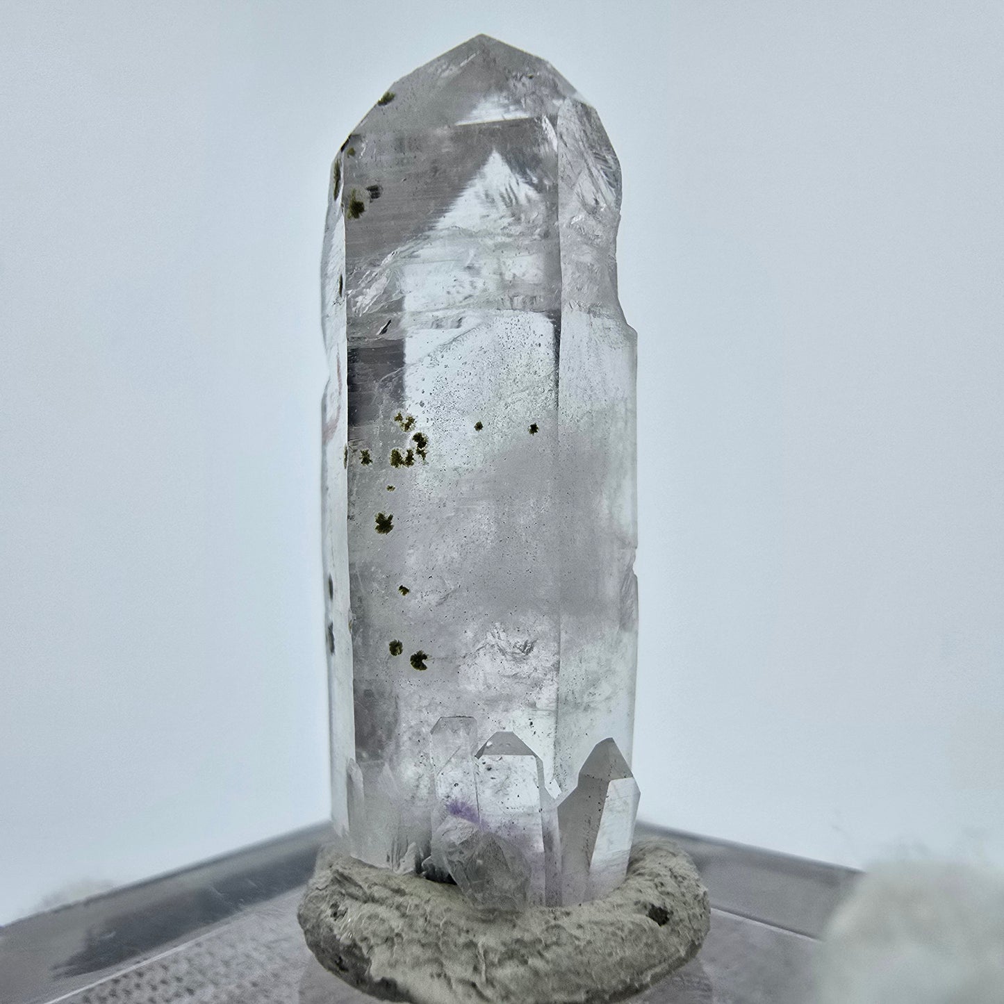 Phantom Hämatit Epidot Amethyst Kristall Streep Mine Goboboseb Namibia 29*10*8mm