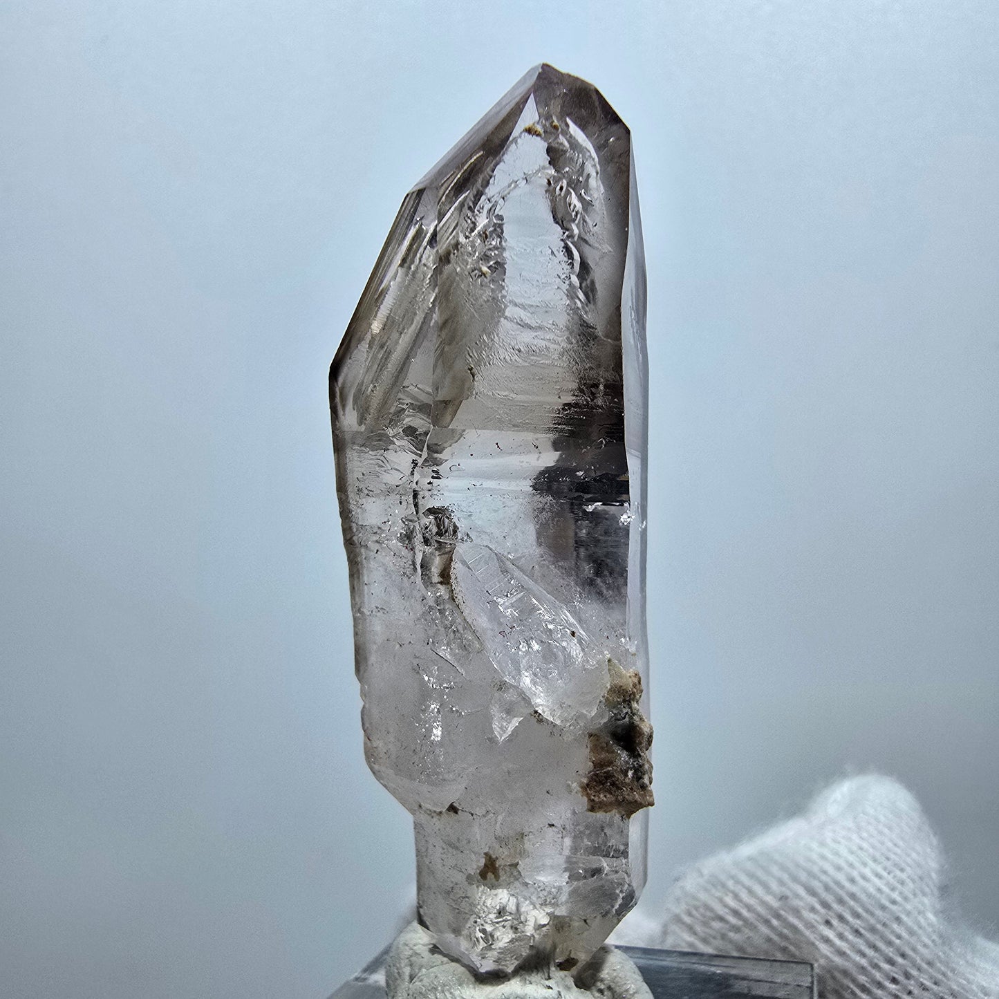 Quartz fumé fantôme transparent DT Scepter Point Goboboseb, Namibie 53 x 17 x 14 mm