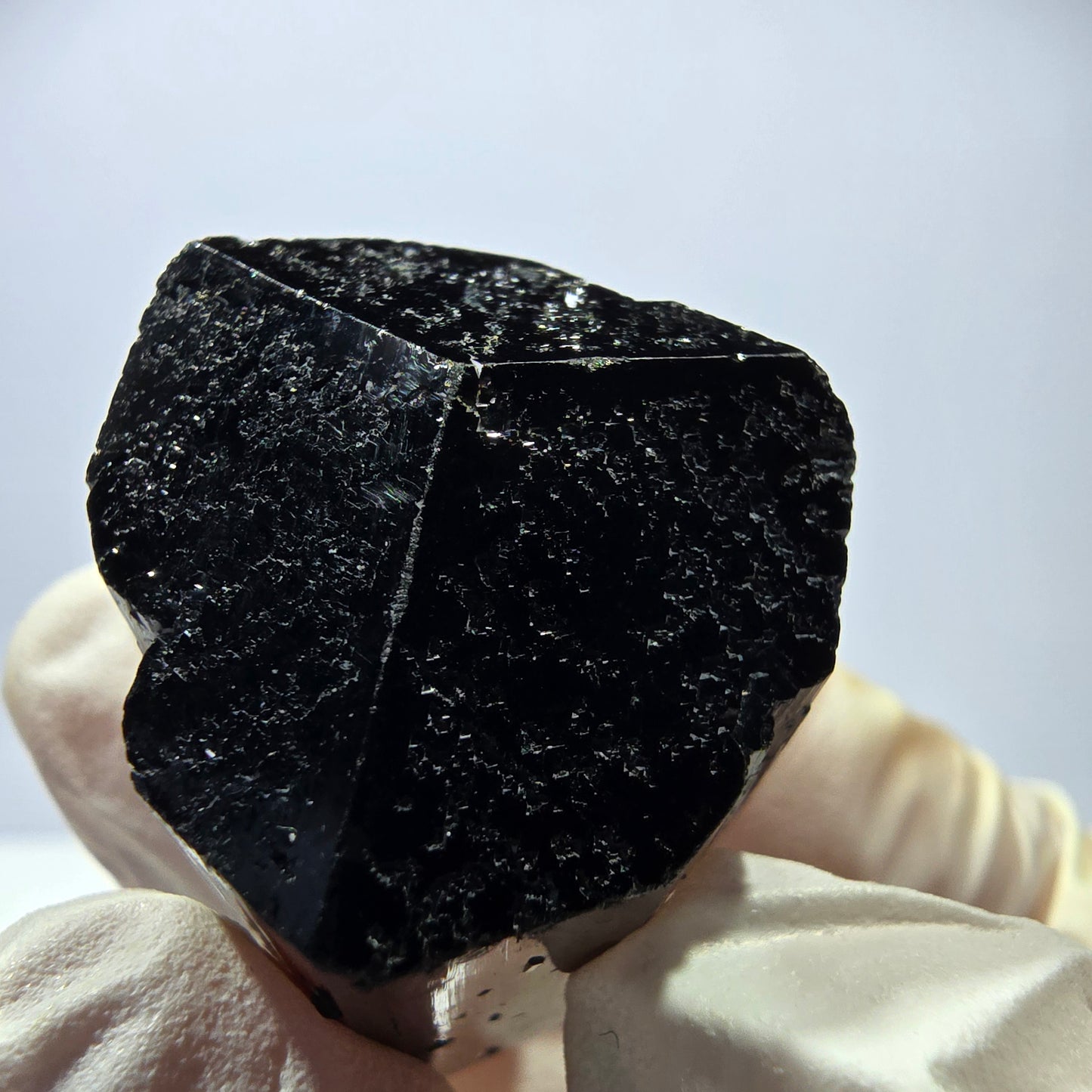 Cristal étoilé de tourmaline Schörl symétrique, Erongo noir, Namibie 34*26*25 mm