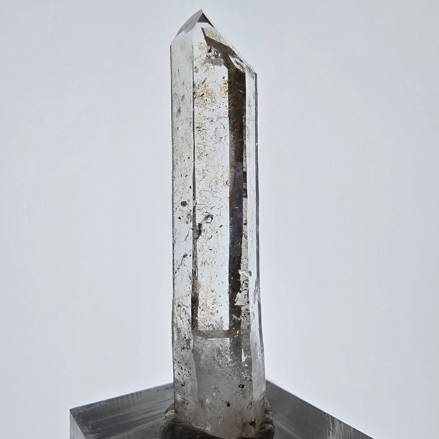 Enhydro Lemurian Smoky Quartz Scepter, 1x Bubble Valentine Pocket, Namibia 52*12*9mm
