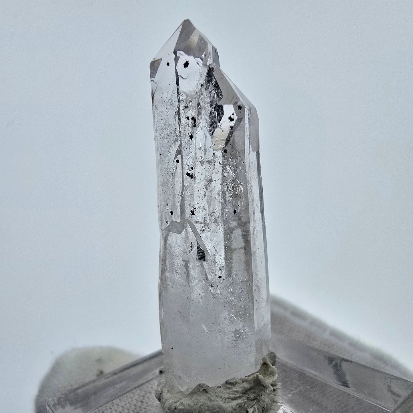 Klarer Phantom Hämatit Quarz Kristall Streep Mine, Goboboseb, Namibia 39*12*12mm