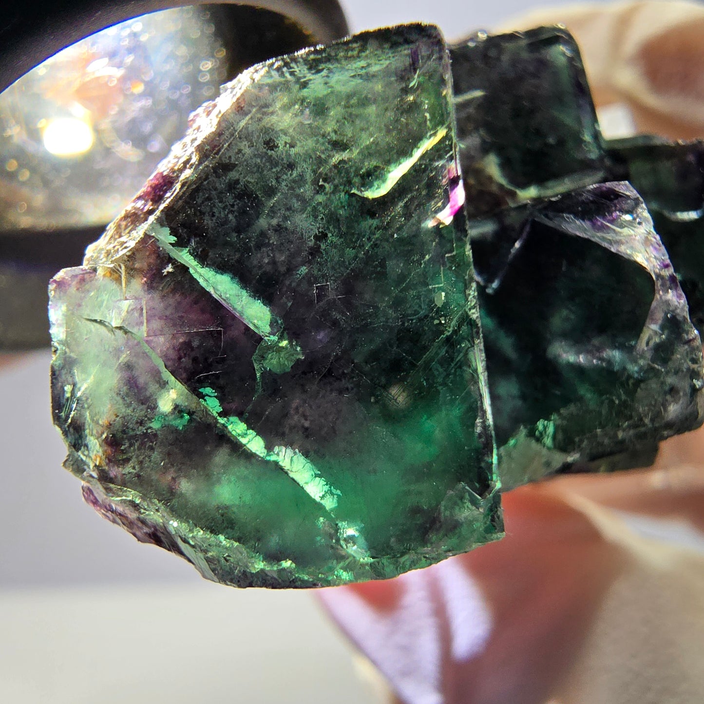 Rare Fluorite Cube Specimen, green purple Okorusu, Namibia 32*27*26mm