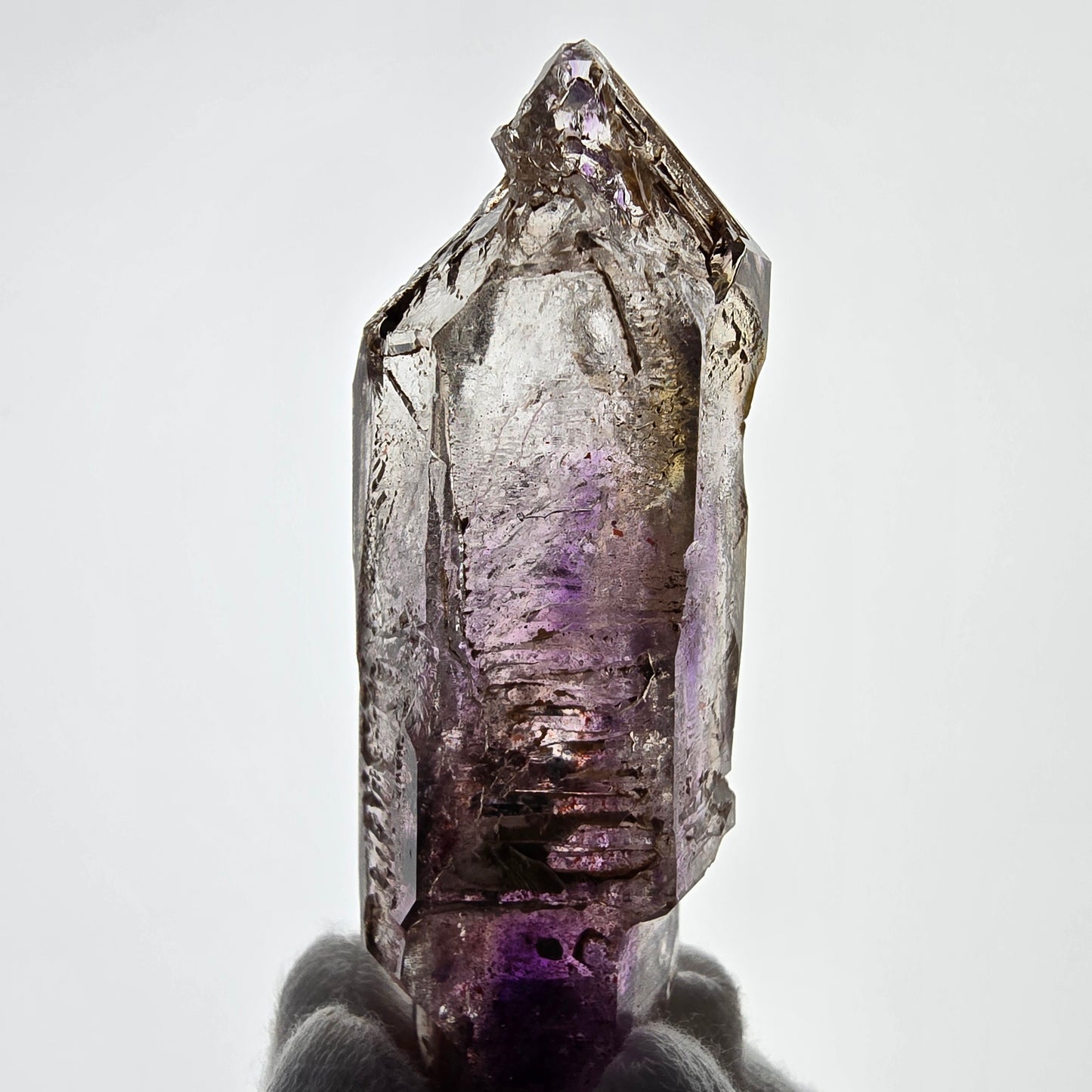 Sceptre d'améthyste squelette Enhydro, 3x Bubble Valentine Pocket Goboboseb Namibie 78*27*23mm