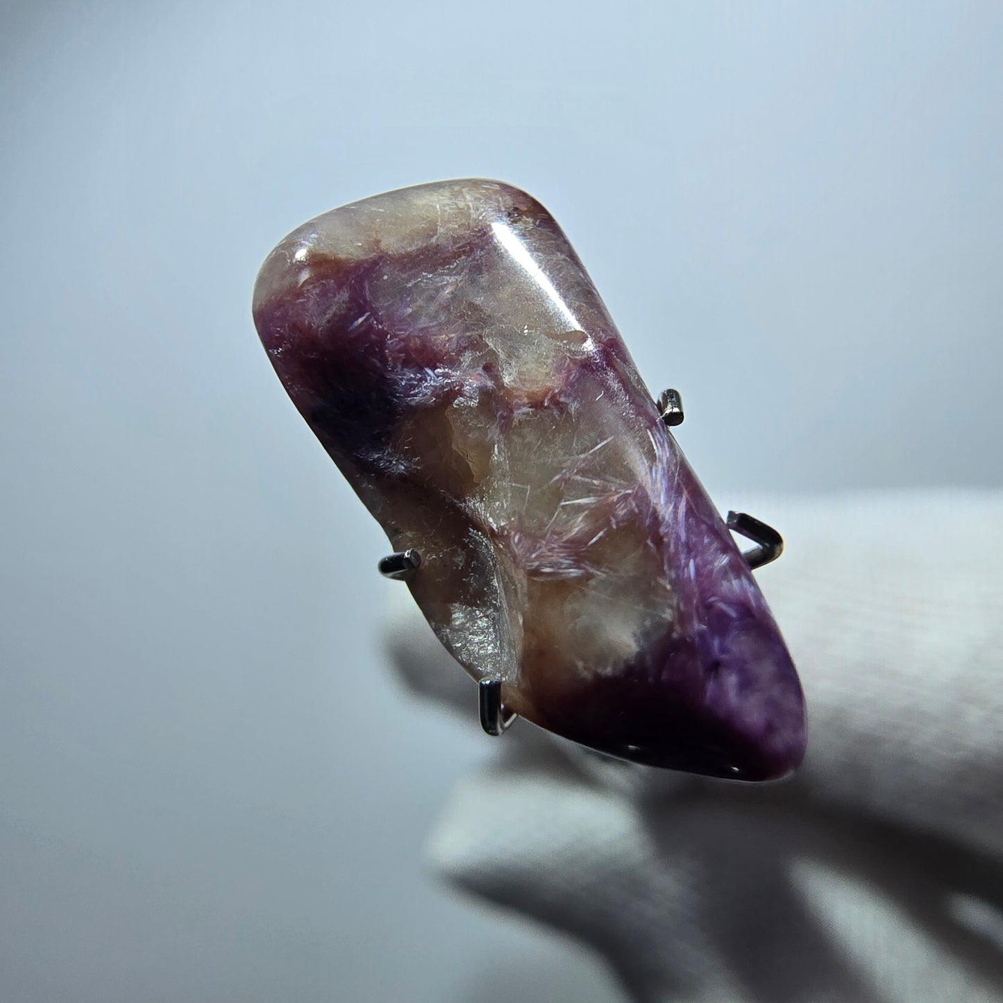 Rare Charoite crystal purple, polished Russia 17*8*3mm