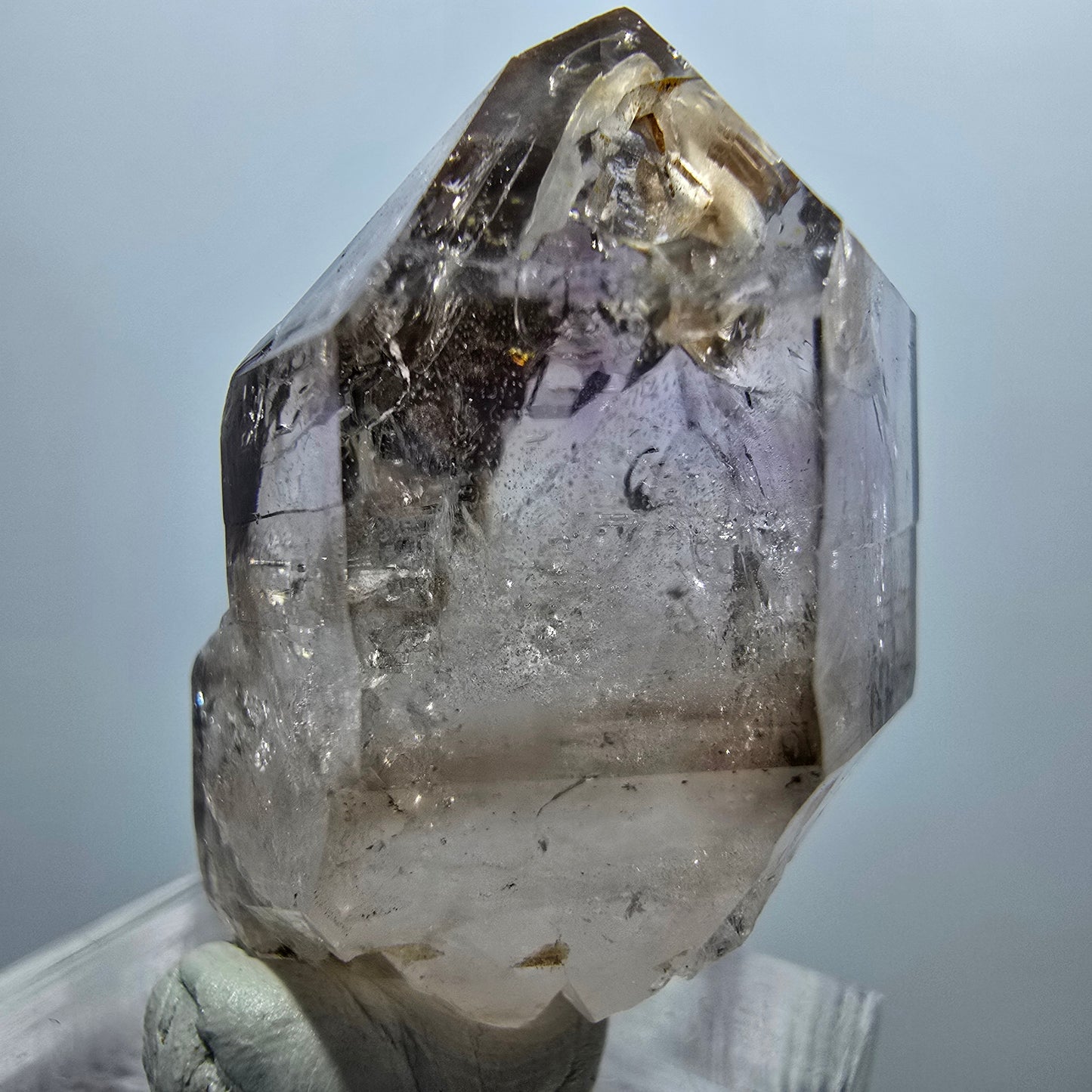 Sceptre d'améthyste fantôme Enhydro, 2x Bubble Goboboseb, Namibie 33 x 27 x 20 mm