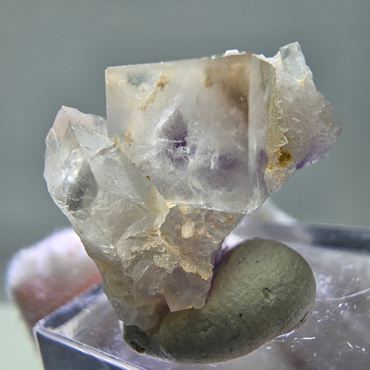Cubes de fluorite fantôme UV rares, qualité quartz Brandberg, Namibie 23*18*13mm