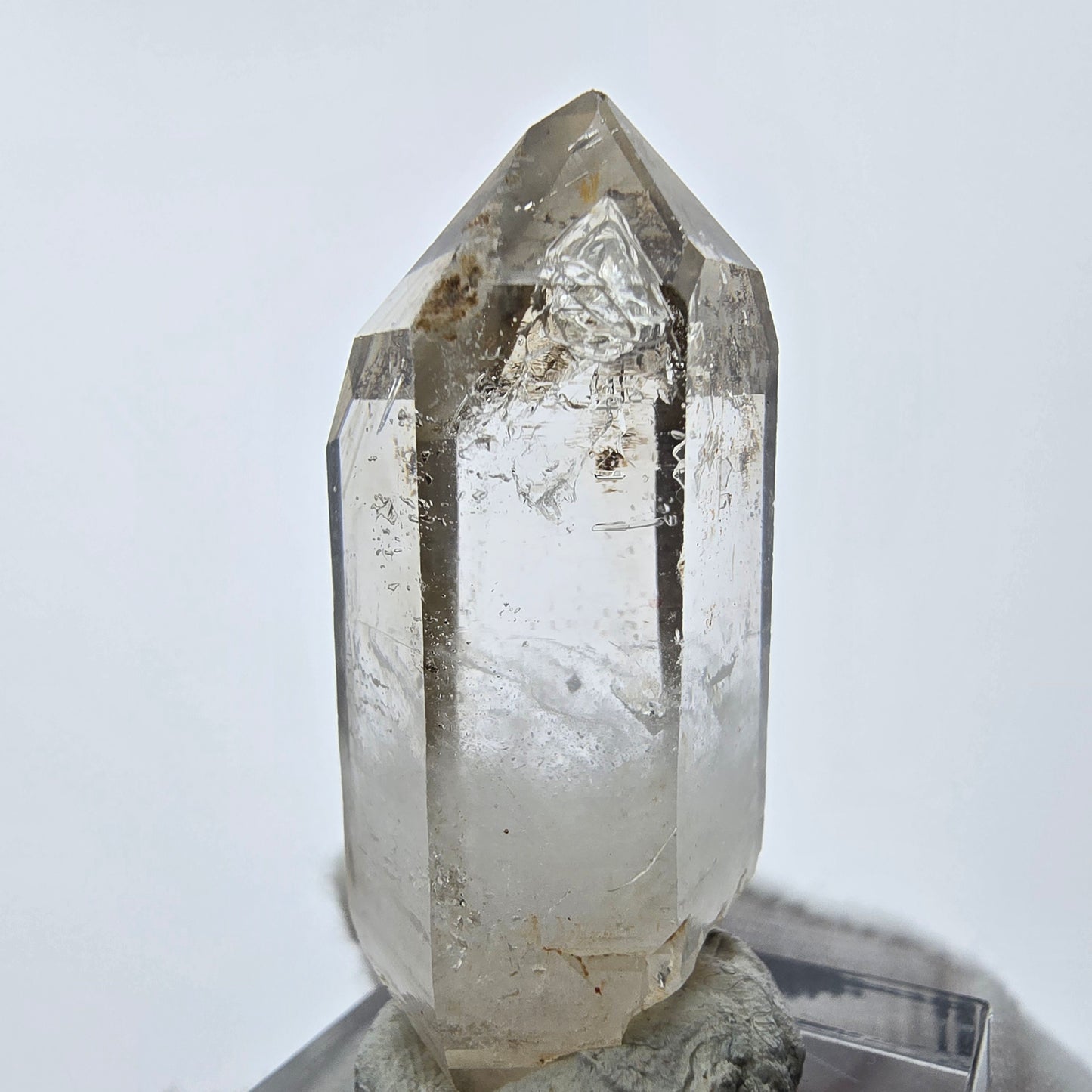 Enhydro Phantom Smoky Quartz Tip 1x Bubble Goboboseb, Namibie 42*17*16mm