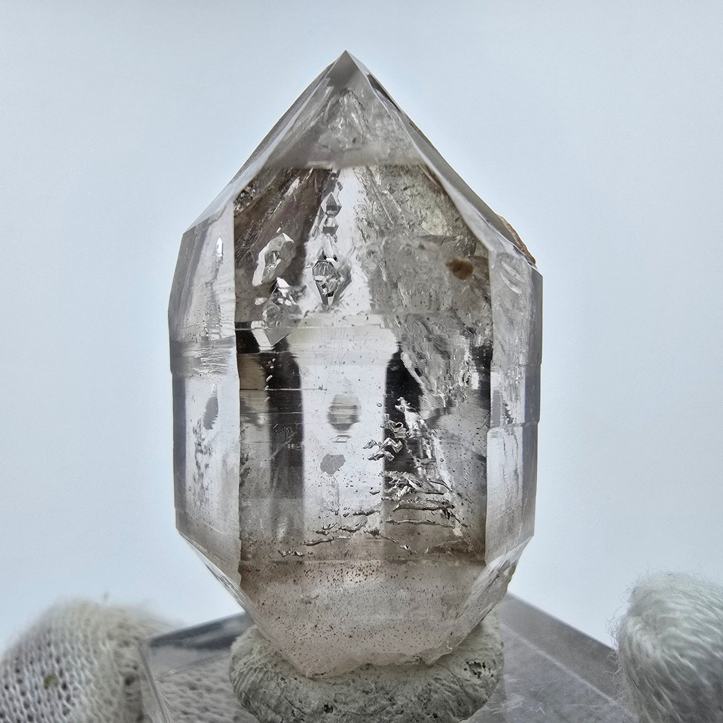 Enhydro Phantom Rauchquarz Zepter Kristall Goboboseb, Namibia 40*24*21mm