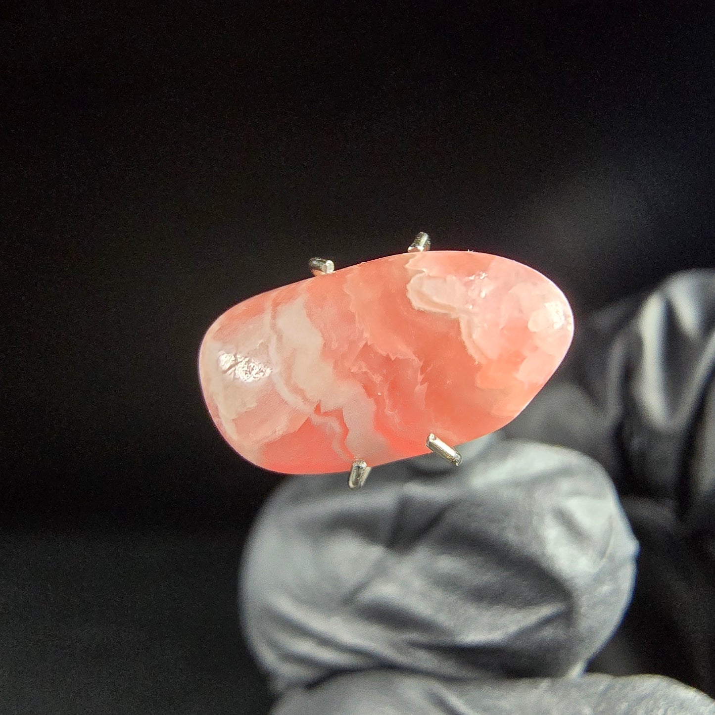 Seltener Rhodochrosit poliert, TOP Qualität 14*7*4mm Argentinien Sammlung