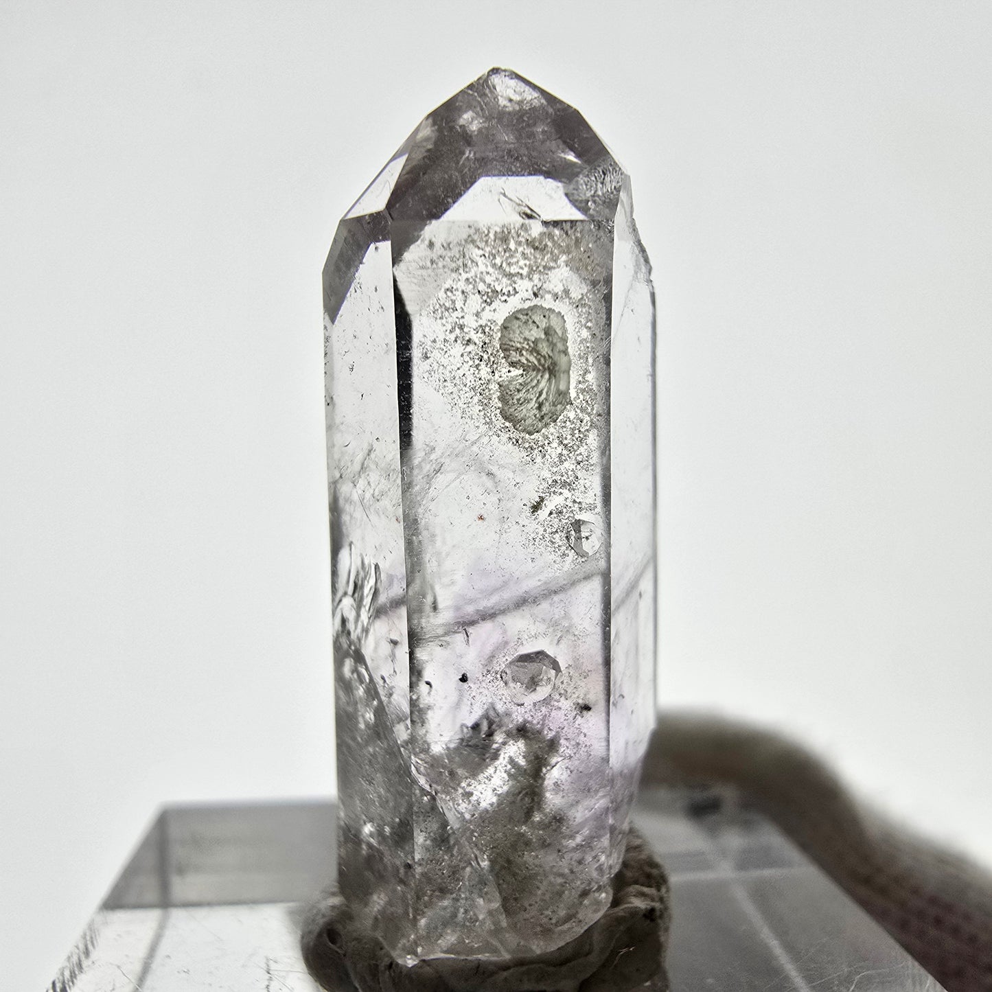 Phantom Amethyst with Analcim, Prehnite, Chlorite Streep Mine, Namibia 30*12*9mm