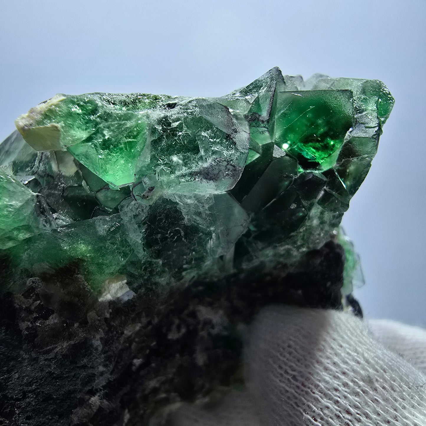 Phantom Fluorite Cube Schorl Tourmaline Muscovite Specimen Erongo Namibia 102*62*54mm