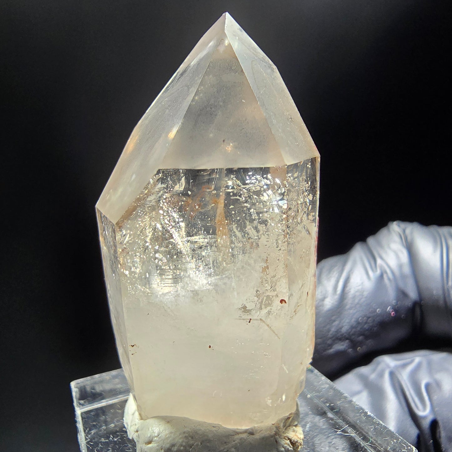 Klare Phantom Rauchquarz Zepter Spitze Goboboseb, Namibia 41*22*18mm Sammlung