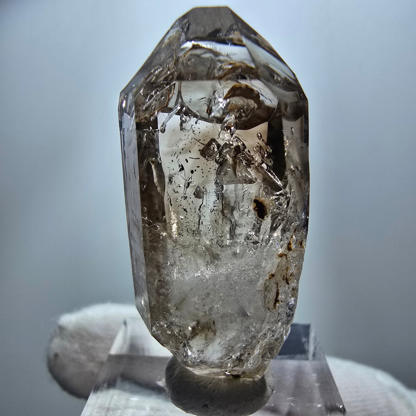 Clear Phantom Smoky Quartz Double Terminated Specimen Goboboseb, Namibia 41*18*11mm