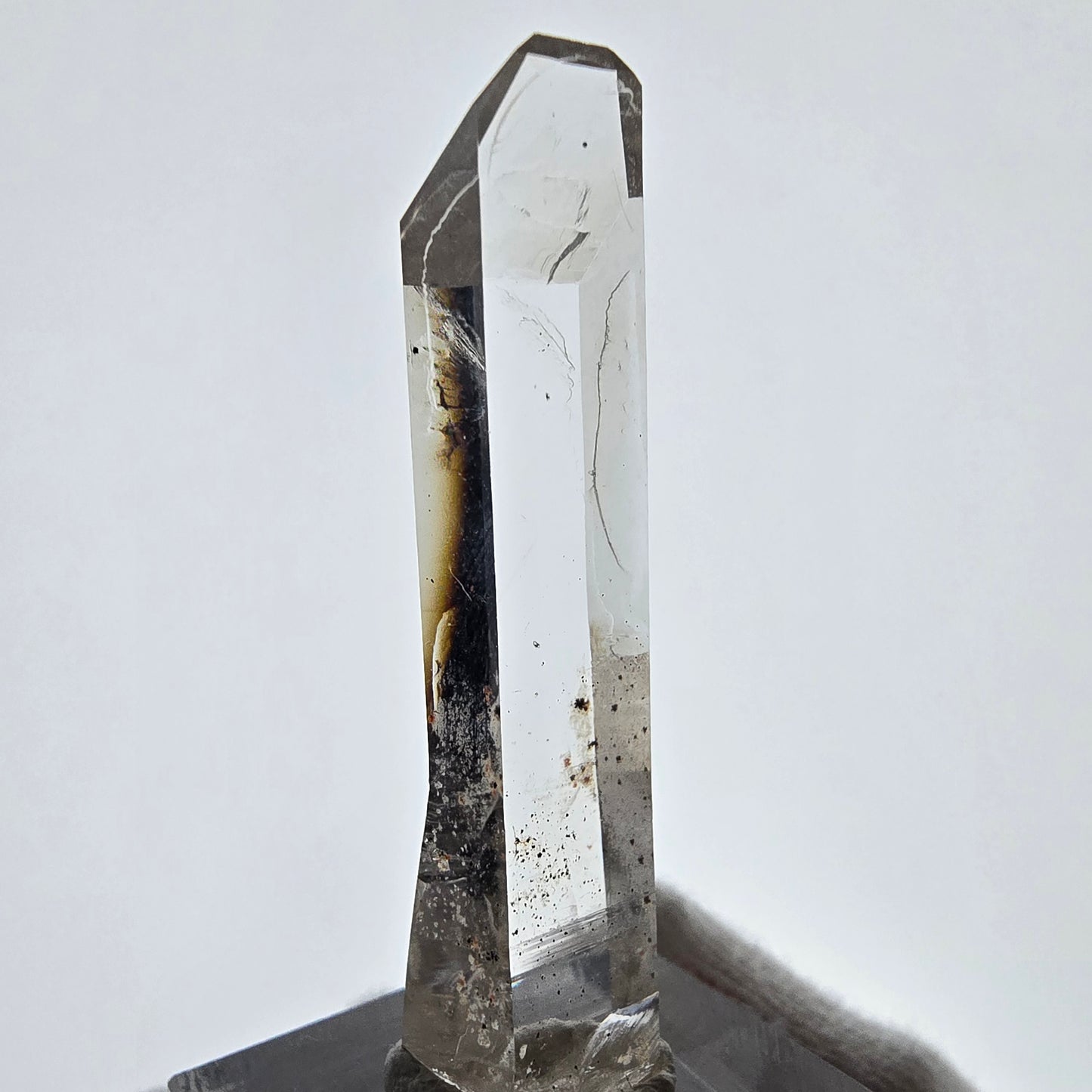 Skeleton Phantom Smoky Quartz Scepter Valentine Pocket, Namibia 51*14*9mm