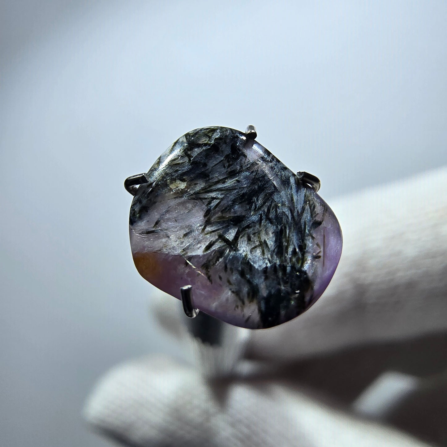 Rare Charoite crystal purple, polished Russia 10*8*3mm