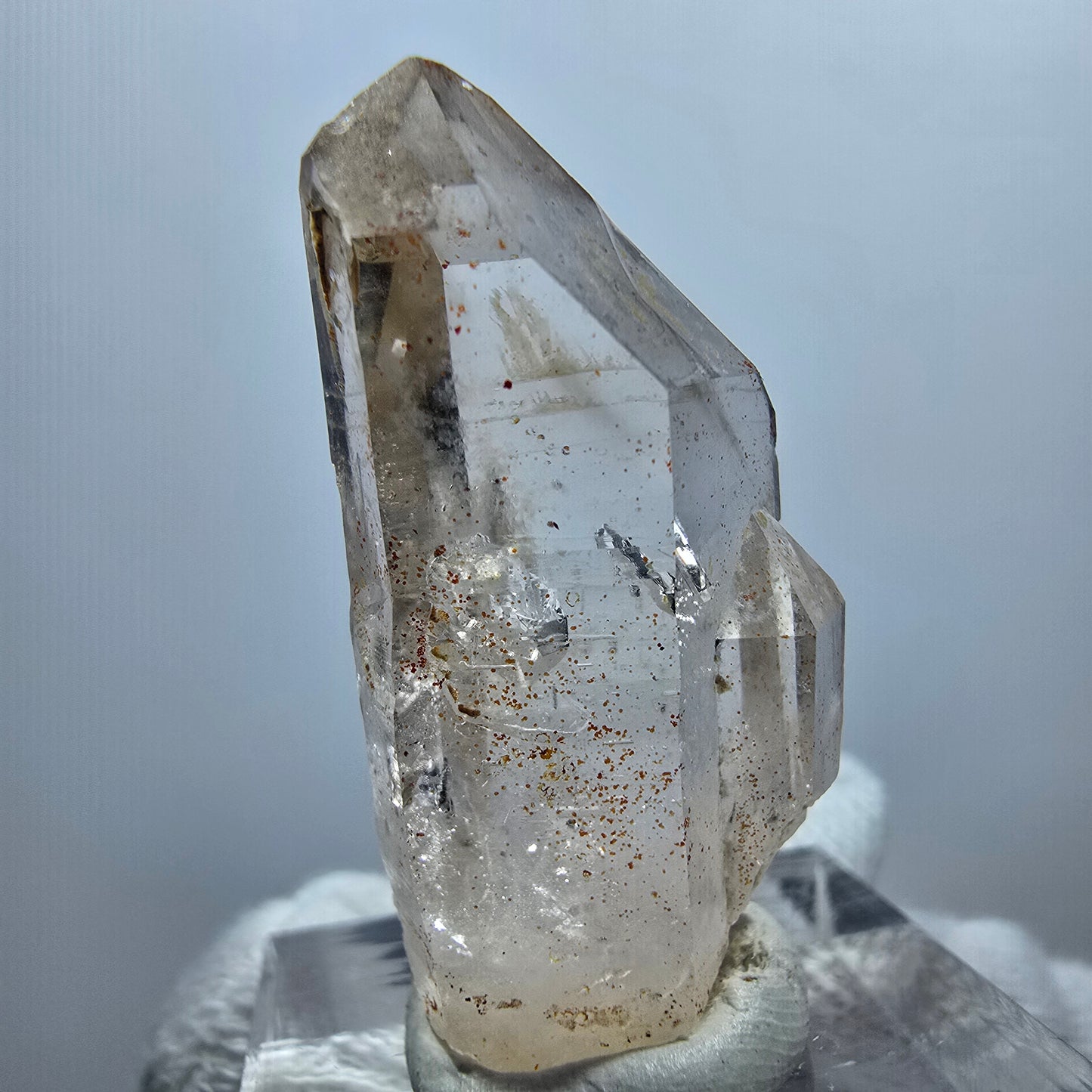 Enhydro Phantom Smoky Quartz Scepter, 1x Bubble Goboboseb, Namibia 33*17*11mm