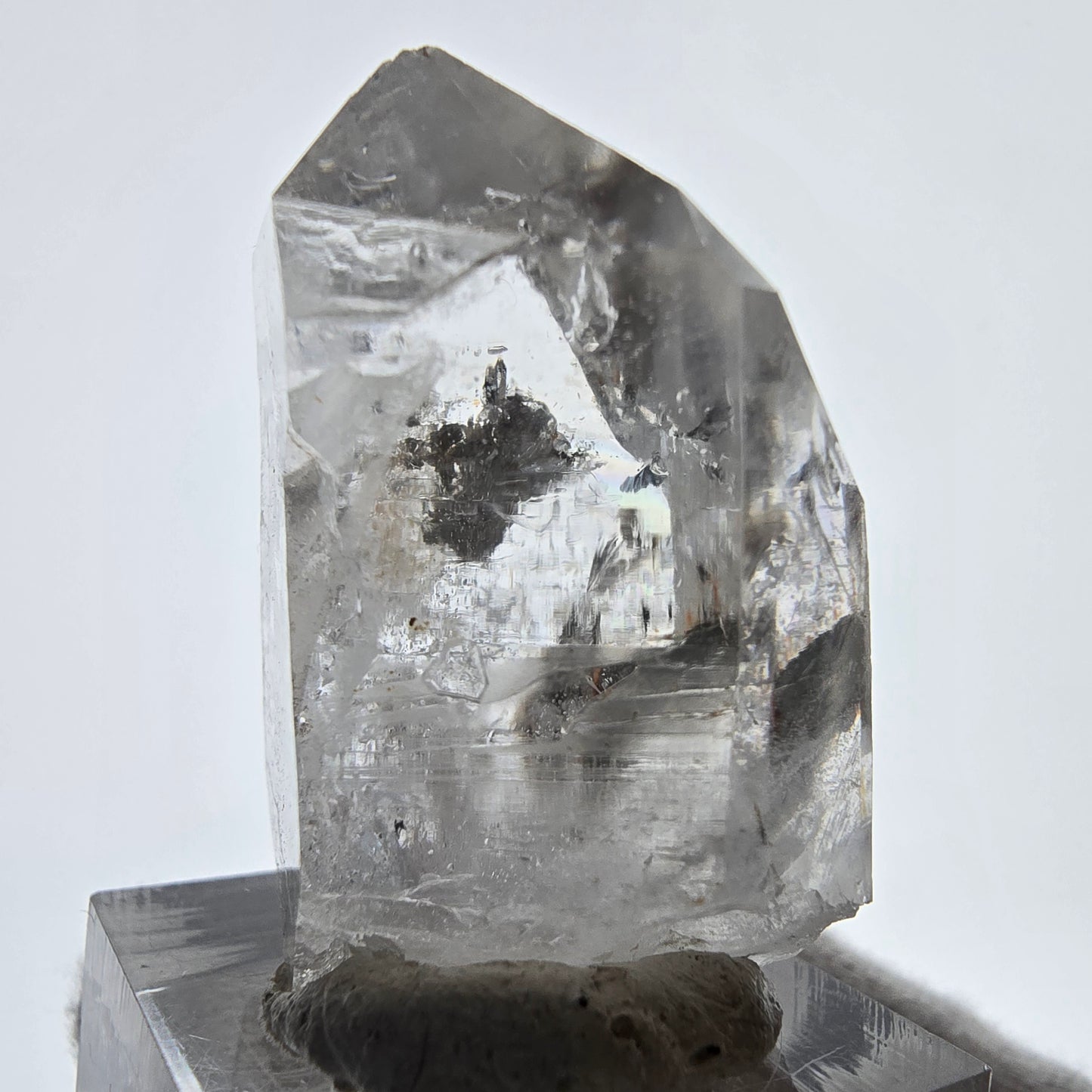 Skeleton Phantom Smoky Quartz Scepter Valentine Pocket, Namibia 39*31*25mm