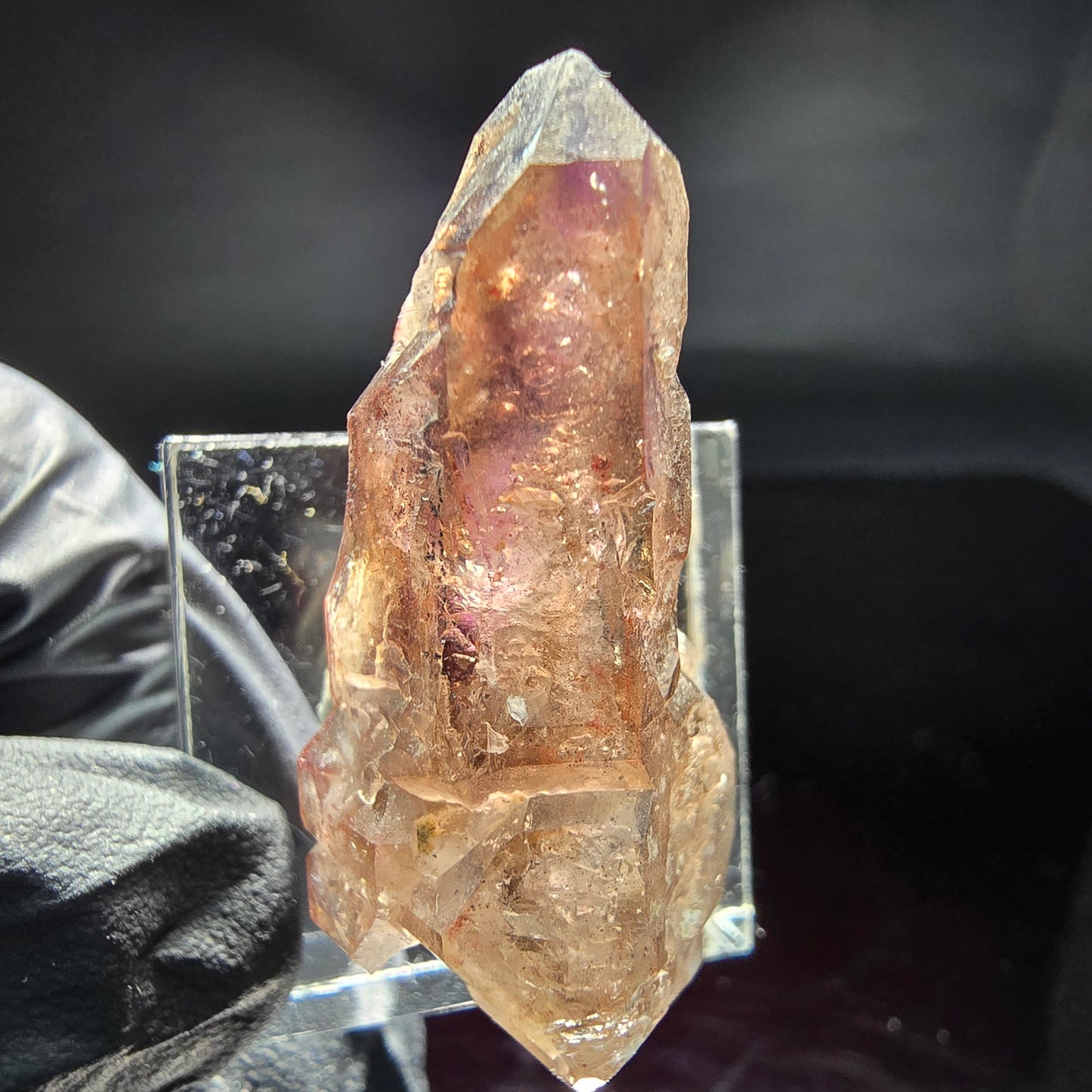 Phantom Amethyst Zepter Doppelender Spitzen Brandberg, Namibia 40*19*15mm