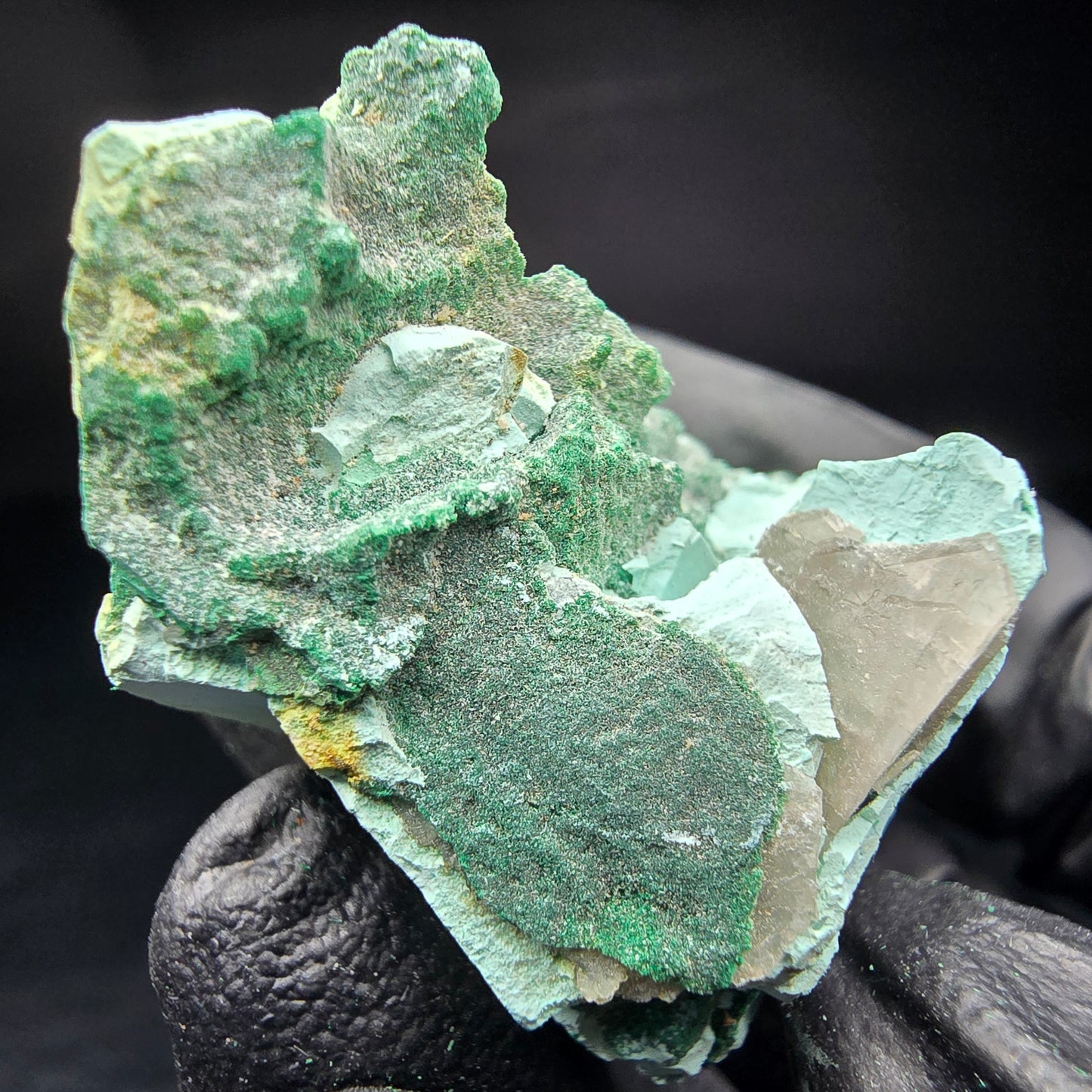 Seltene Malachit, Chrysokoll Stufe Kaokoveld, Namibia 41*25*19mm Sammlung