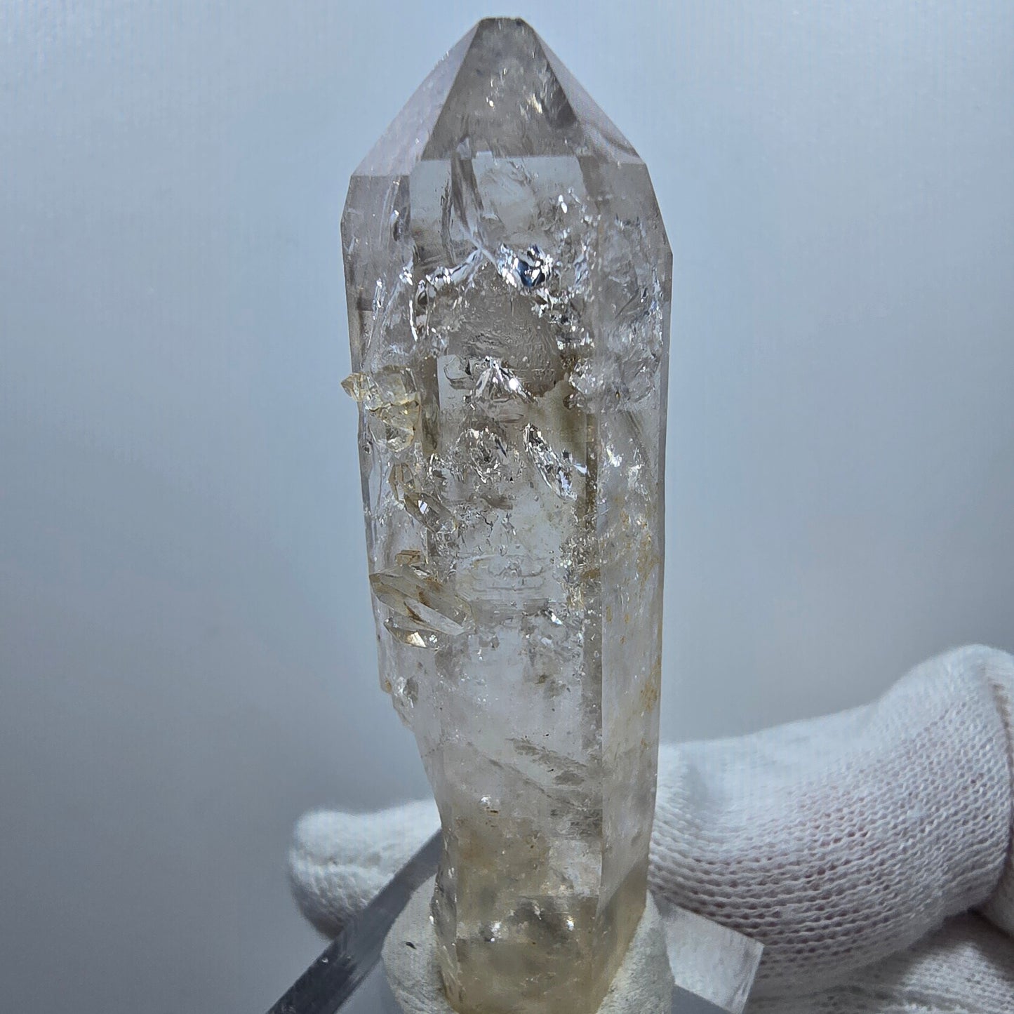 Enhydro Phantom Smoky Quartz, 2x Bubble (large) Valentine Pocket Goboboseb Namibia 66*20*20mm