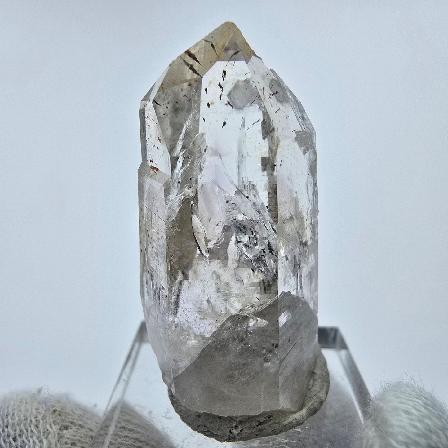 Harlekin Phantom Quarz Kristall Streep Mine, Goboboseb, Namibia 39*18*16mm