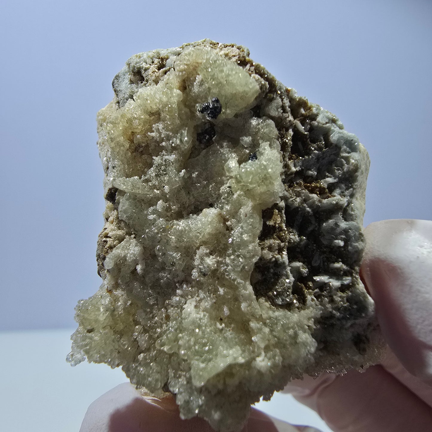 Seltene Hyalit Opal, Orthoklas Stufe Erongo, Namibia 48*44*37mm