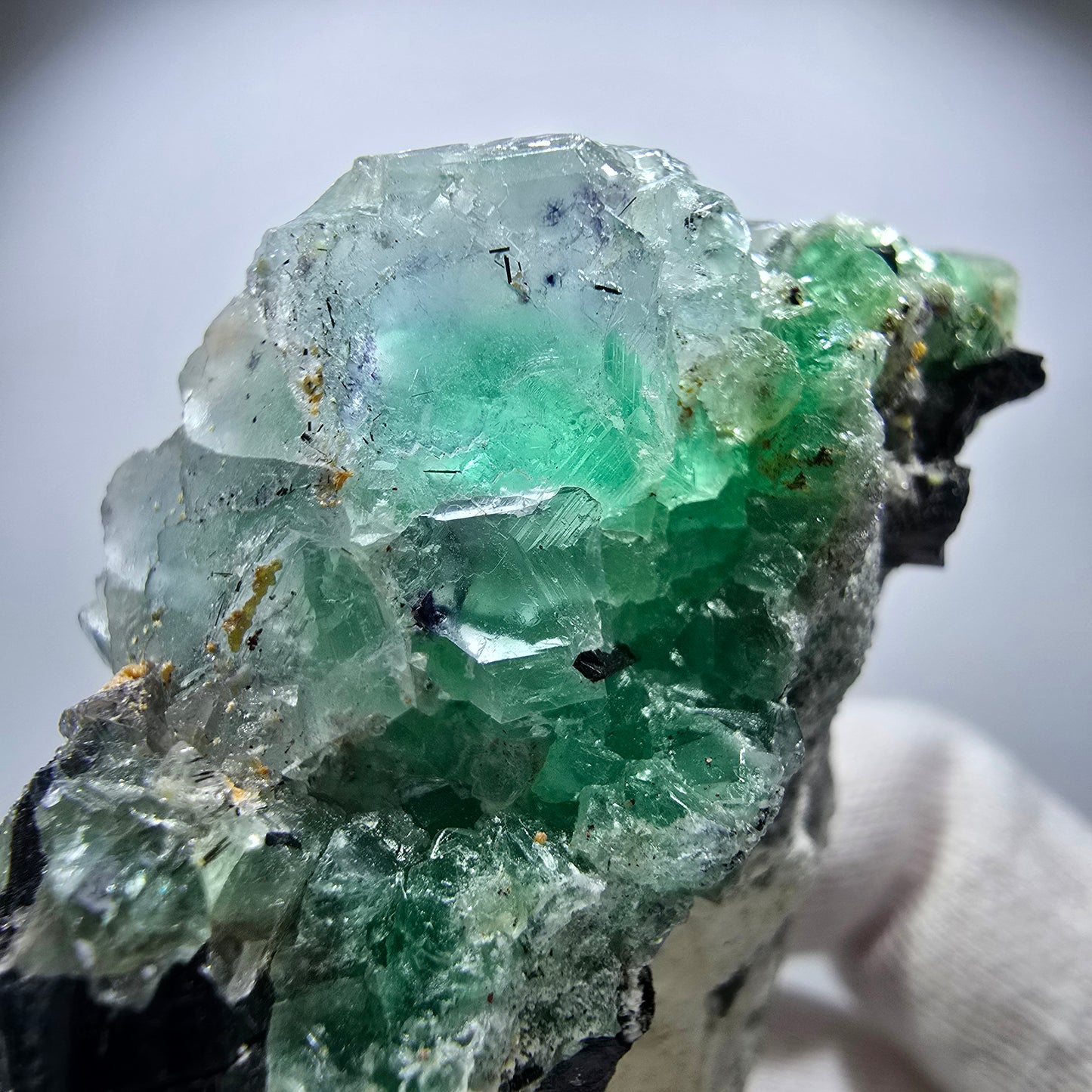 Phantom Fluorite Muscovite Schörl Tourmaline Orthoclase Erongo, Namibia 83*55*29mm
