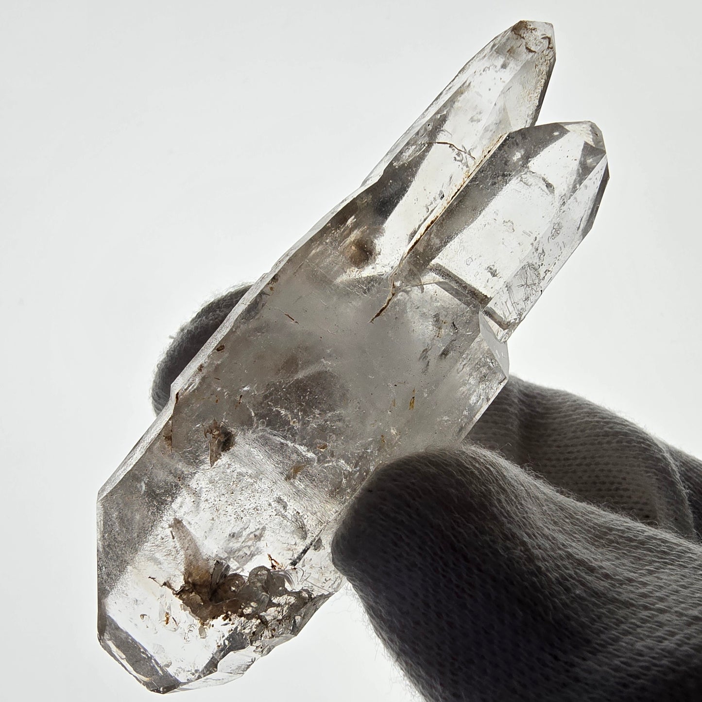 Skeleton Phantom Smoky Quartz DT Scepter Valentine Pocket Goboboseb Namibia 80*26*17mm