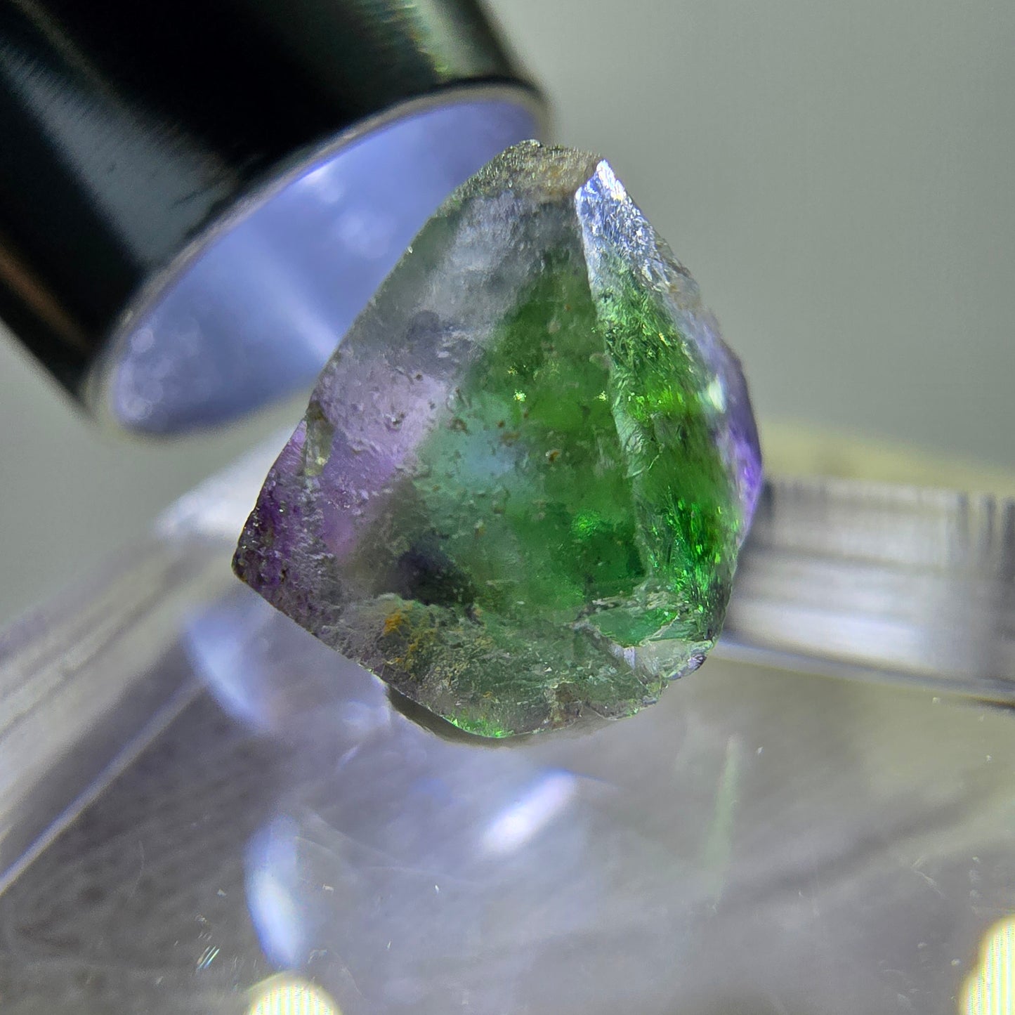 Phantom Fluorit Würfe, hexagonal, grün weiß Erongo, Namibia 12*9*9mm