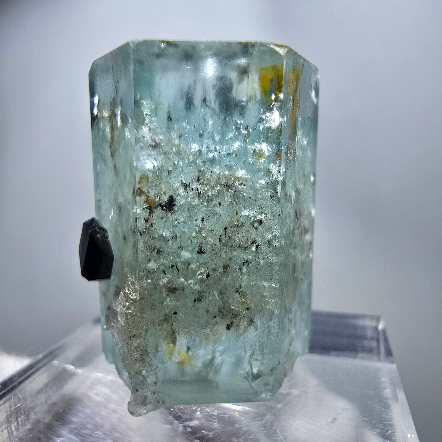 Seltener Aquamarin X mit Schörl Turmalin Erongo, Namibia 22*18*16mm