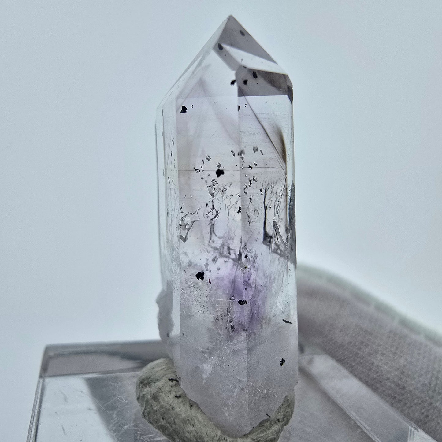 Phantom Amethyst Hämatit Kristall Streep Mine Goboboseb Namibia 29*13*8mm