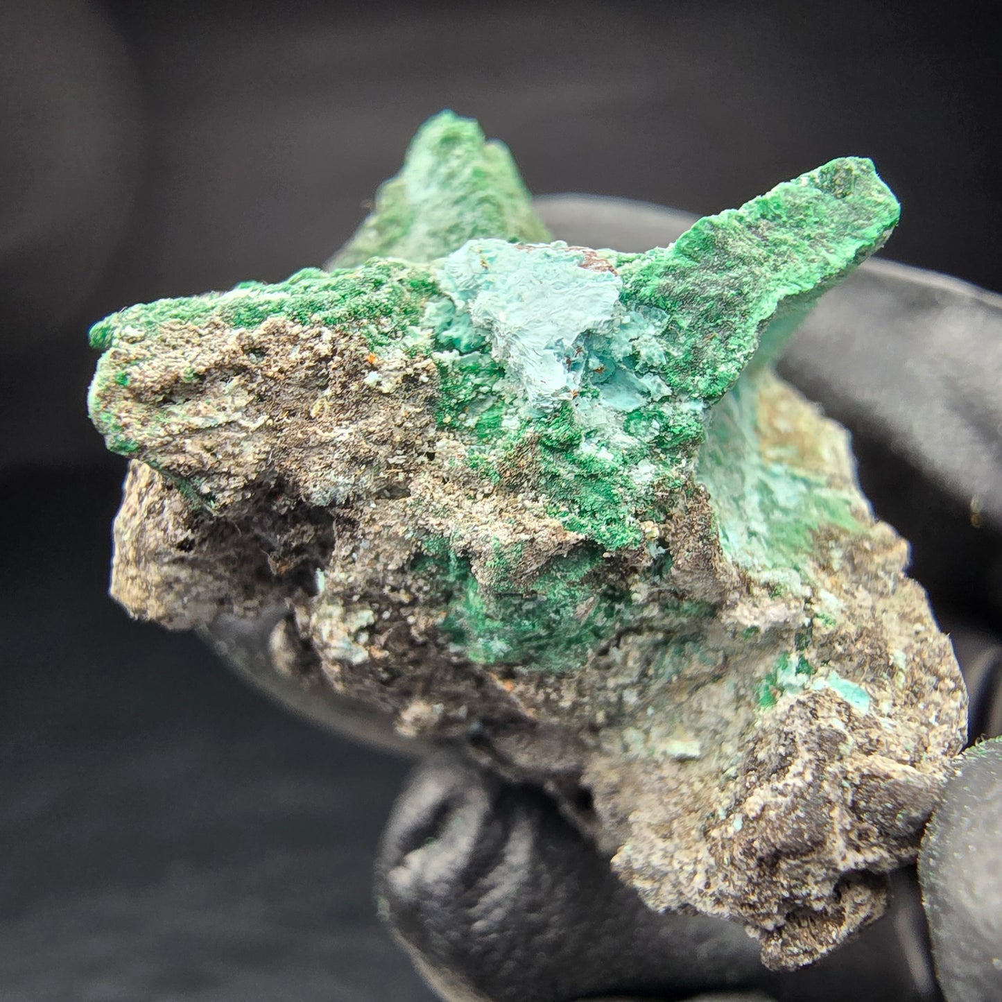 Seltene Malachit, Chrysokoll Stufe Kaokoveld, Namibia 35*34*27mm Sammlung