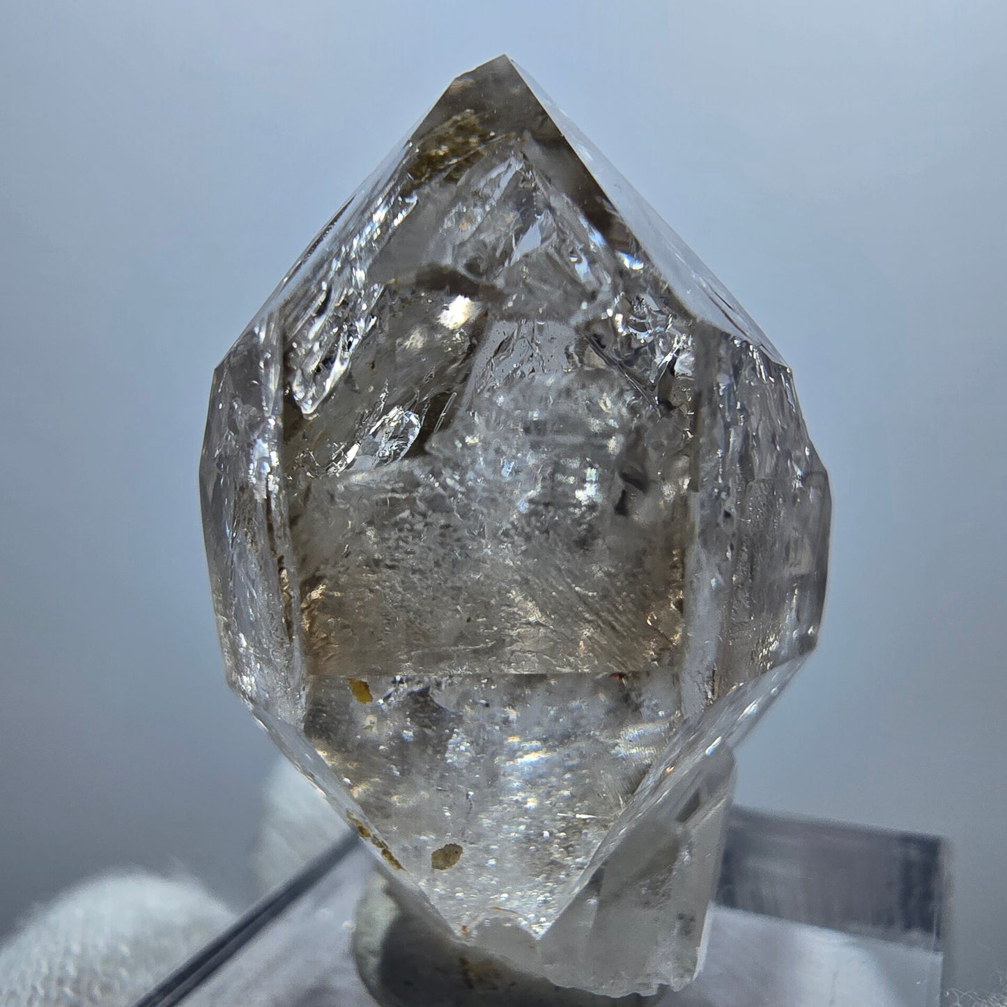 Enhydro Phantom Smoky Quartz Scepter, 1x Bubble Goboboseb, Namibia 31*22*17mm