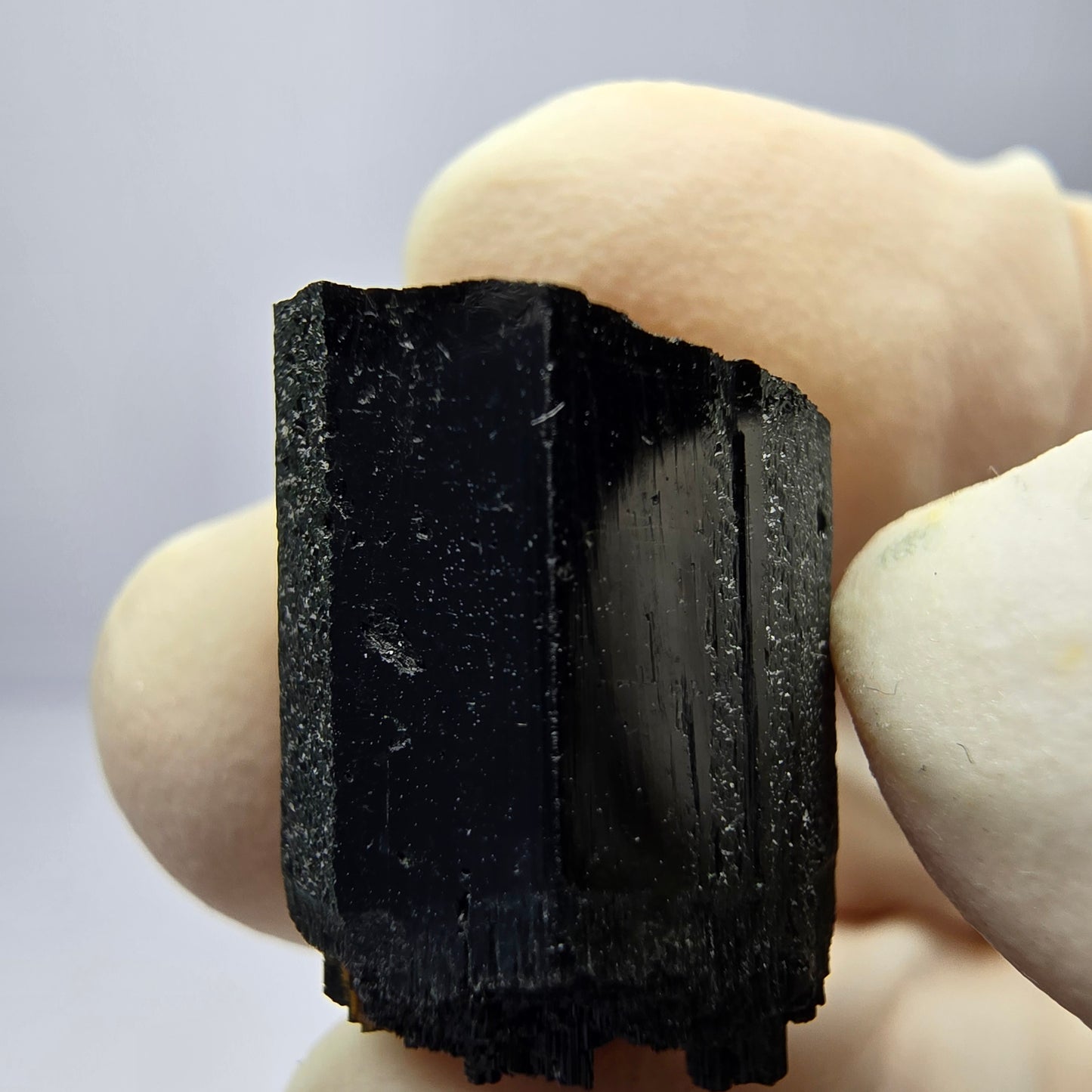 Schöne Schörl Turmalin Stufe schwarz Erongo, Namibia 16*14*12mm Sammlung