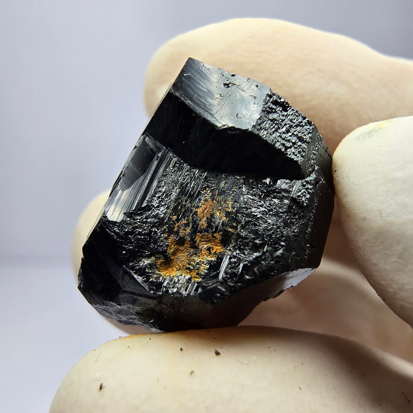 Schöne Schörl Turmalin Stufe schwarz Erongo, Namibia 15*14*12mm Sammlung