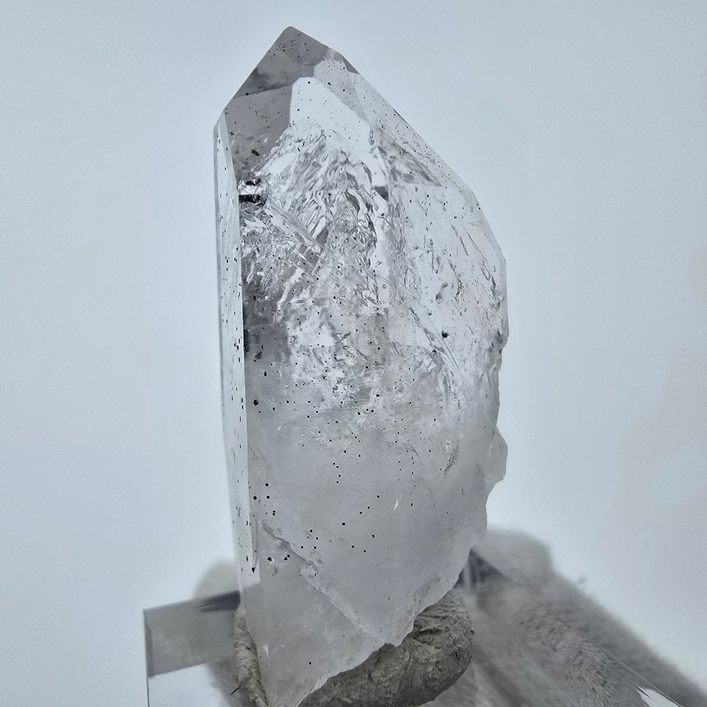 Klarer Phantom Hämatit Quarz Kristall Streep Mine, Goboboseb, Namibia 43*18*20mm