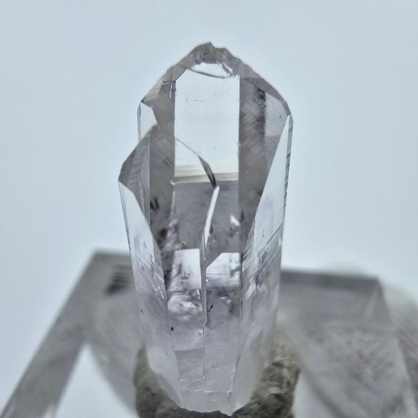 Klare Lemurian Phantom Amethyst Spitze Streep Mine, Goboboseb, Namibia 24*10*8mm