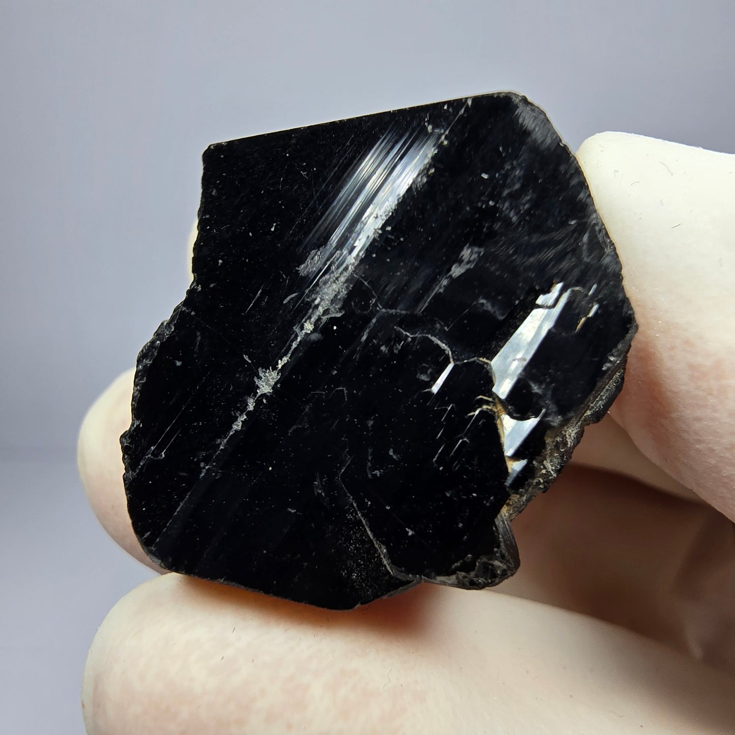Schöner Schörl Turmalin Kristall glänzend Erongo, Namibia 29*25*10mm Sammlung
