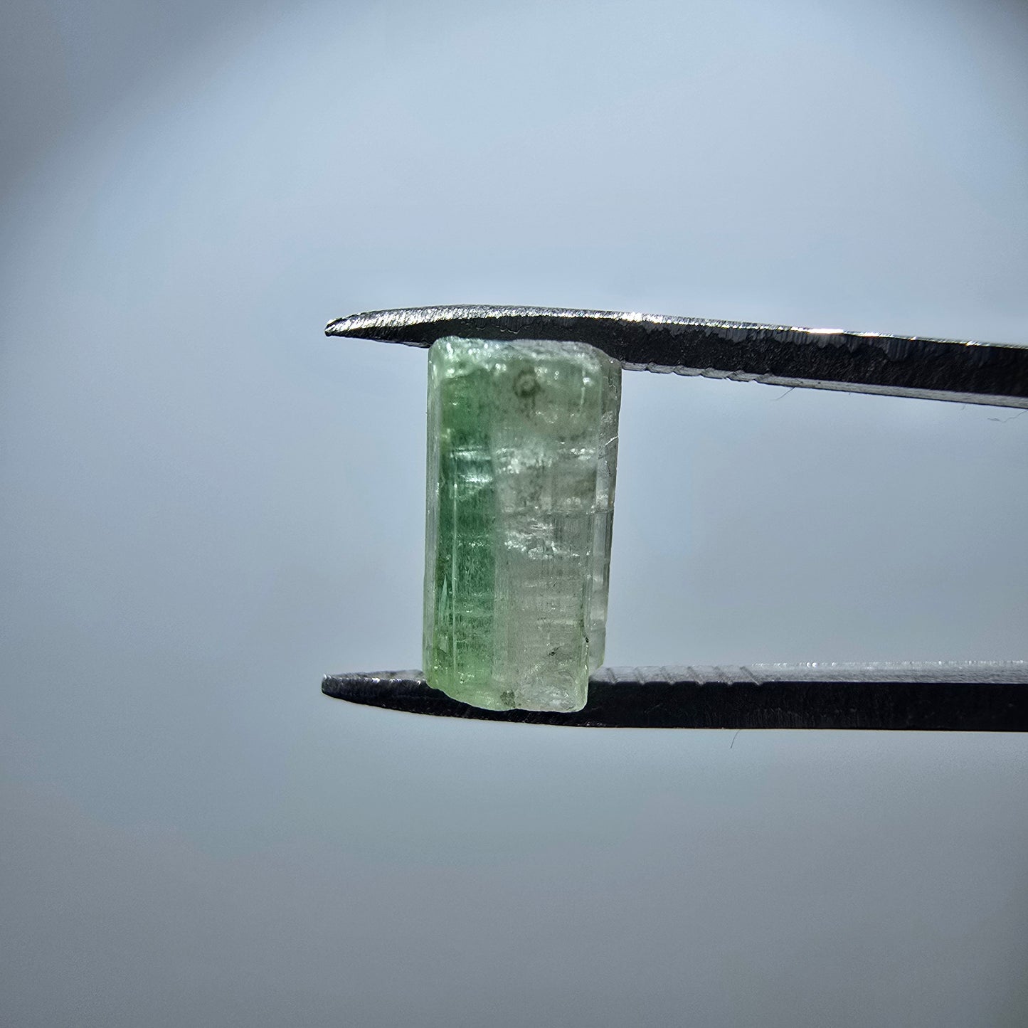 Klarer Wassermelonen Turmalin Kristall grün rosa Minas Gerais, Brasilien 9*9*5mm