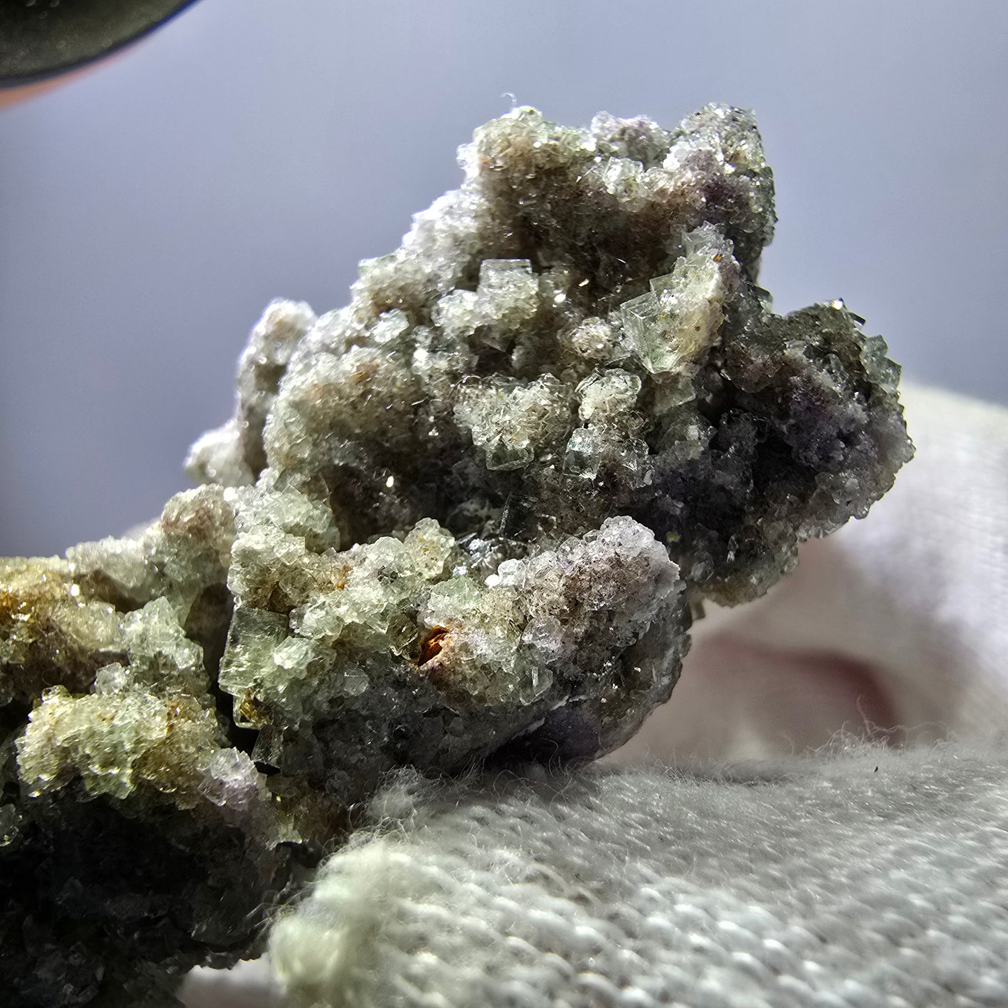 Rare spécimen de cube de fluorite fantôme, vert Okorusu, Namibie 53 x 35 x 23 mm
