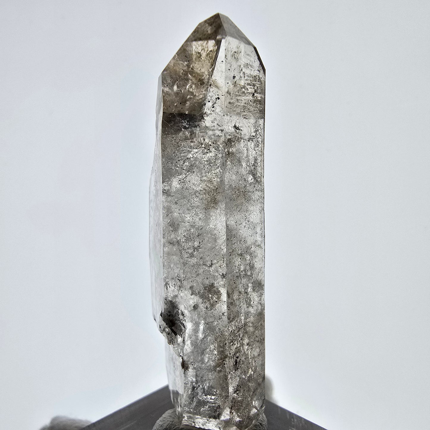 Sceptre de poche Saint-Valentin en quartz fumé fantôme squelette, Namibie 51 x 17 x 12 mm