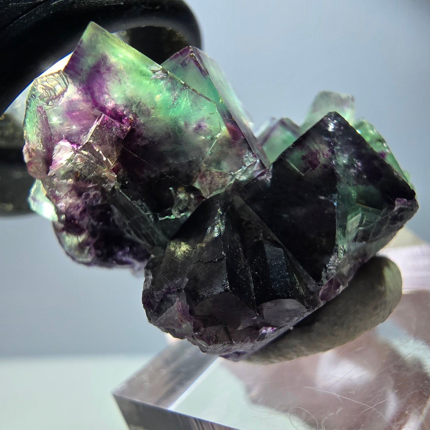 Rare Fluorite Cube Specimen, green purple Okorusu, Namibia 35*24*19mm